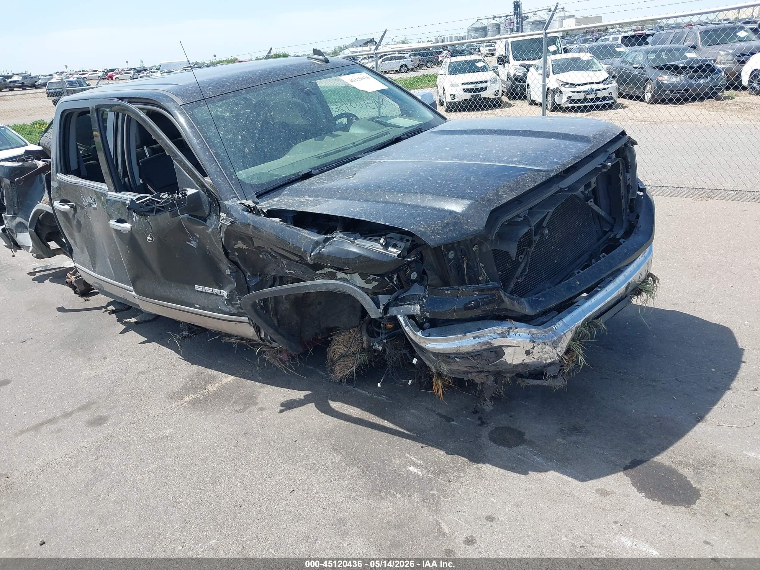 2016 GMC Sierra 1500 SLT, VIN 3GTU2NEC1GG151222 — Rollover