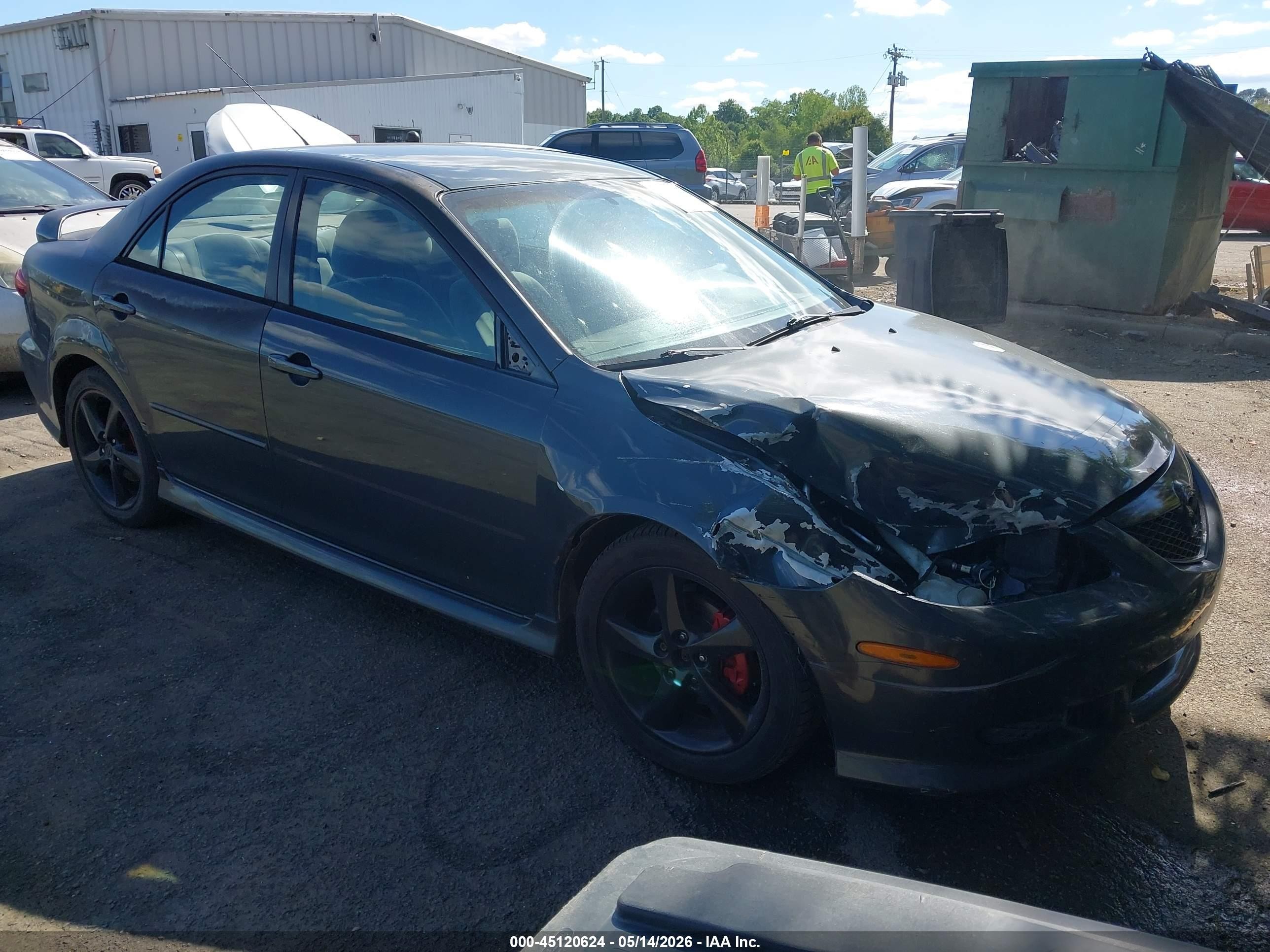 2004 Mazda 6 i, VIN 1YVFP80C745N09584 — Front end