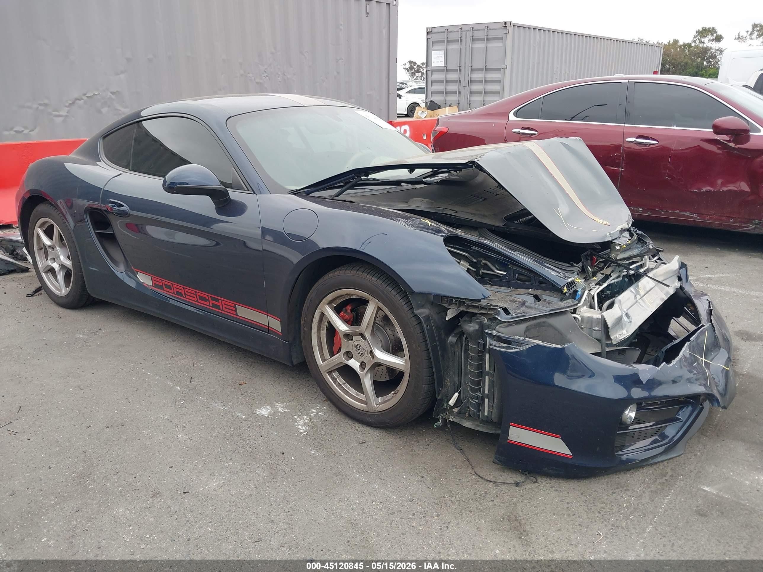 2014 Porsche Cayman, VIN WP0AA2A85EK170254 — Front end