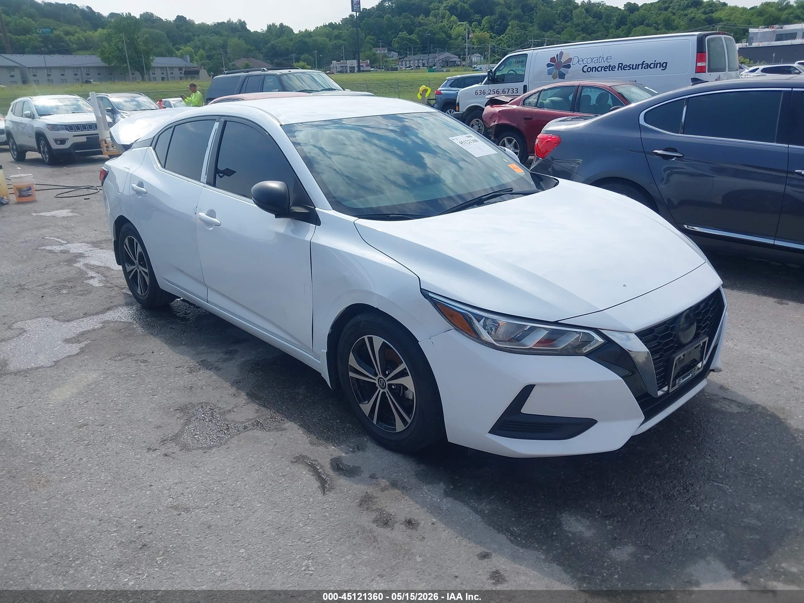 2021 Nissan Sentra SV, VIN 3N1AB8CV6MY326016 — Зад