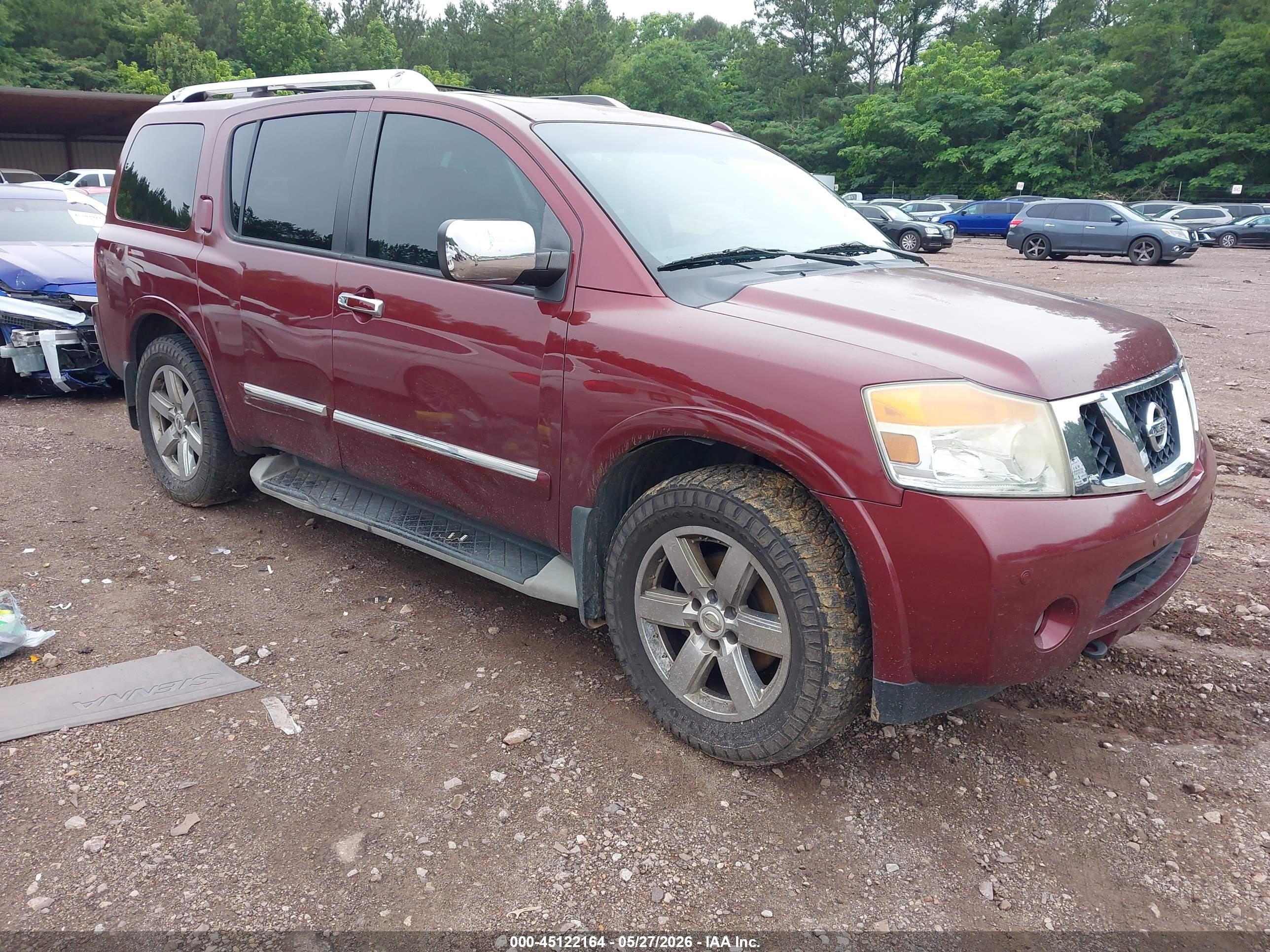 2011 Nissan Armada Platinum, VIN 5N1BA0NE5BN616885 — Rear end