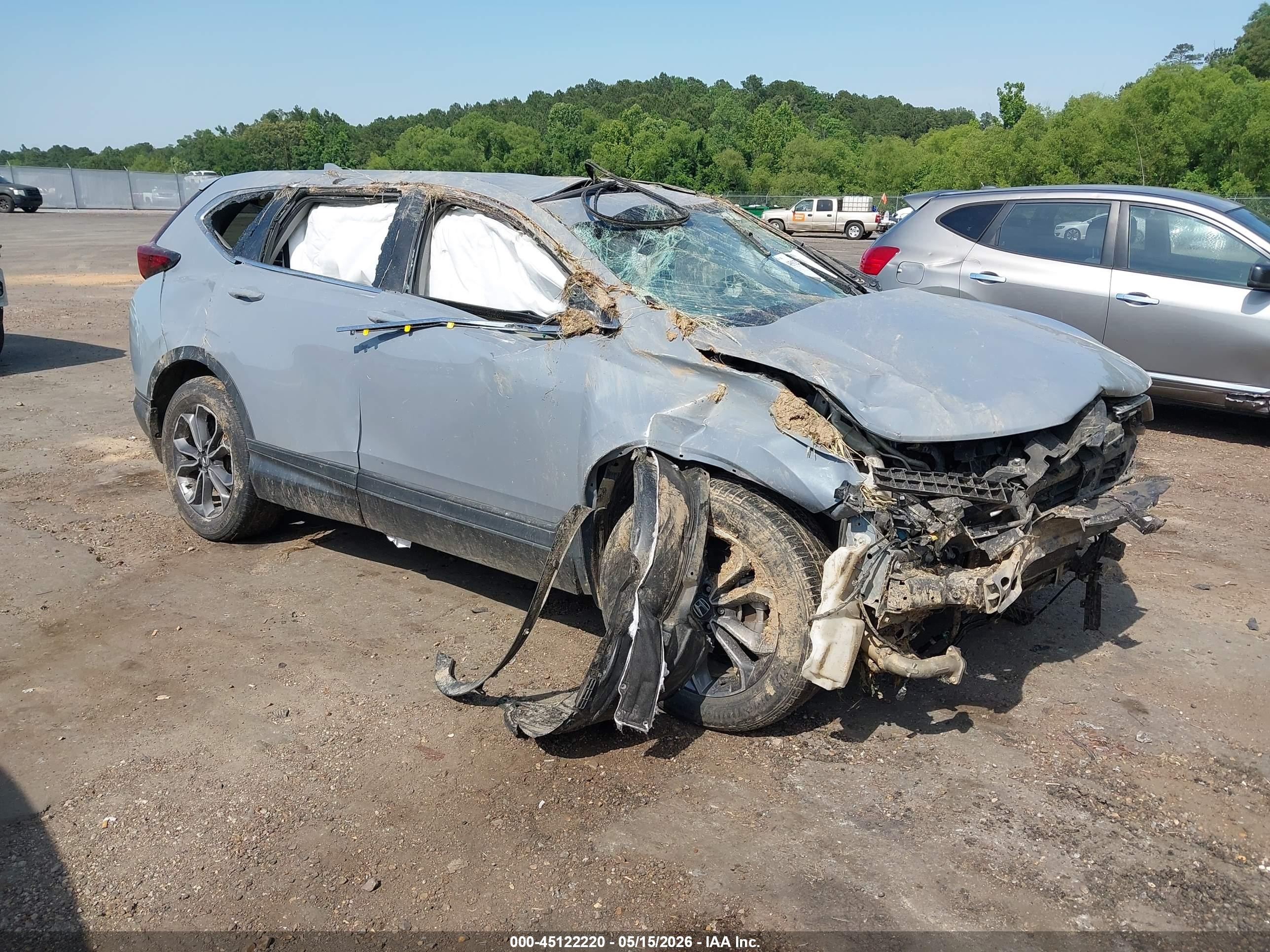 2020 Honda CR-V EX, VIN 2HKRW1H58LH404277 — Rollover