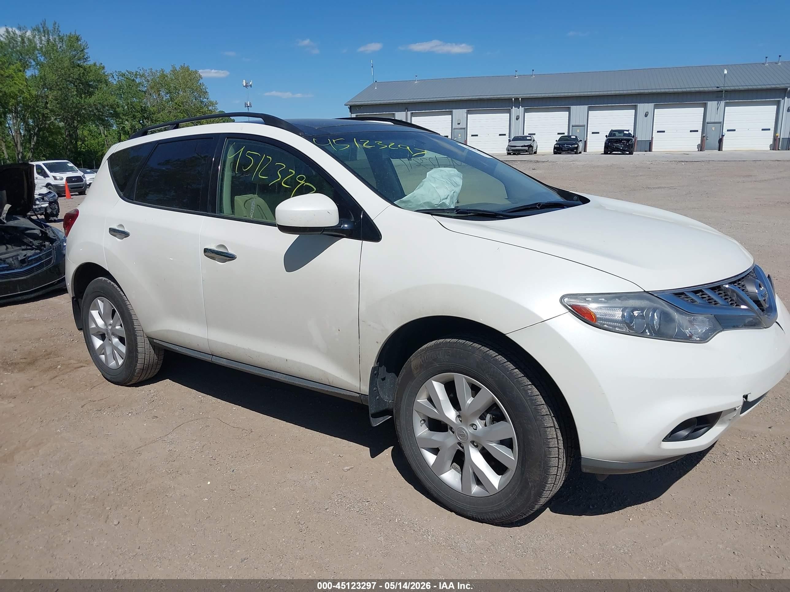 2012 Nissan Murano SL, VIN JN8AZ1MW7CW207070 — All over