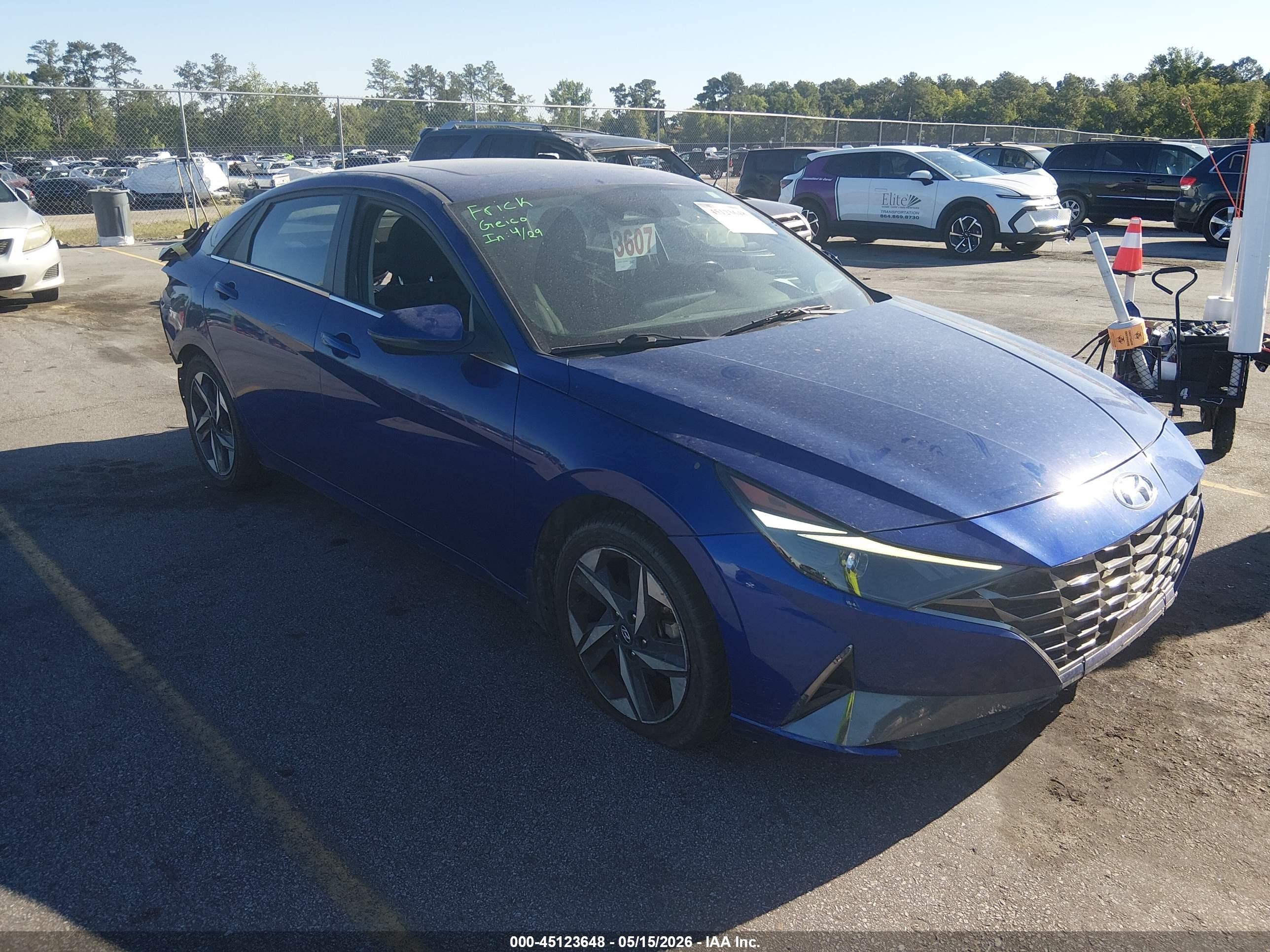 2022 Hyundai Elantra SEL, VIN 5NPLN4AG5NH067205 — Rear end