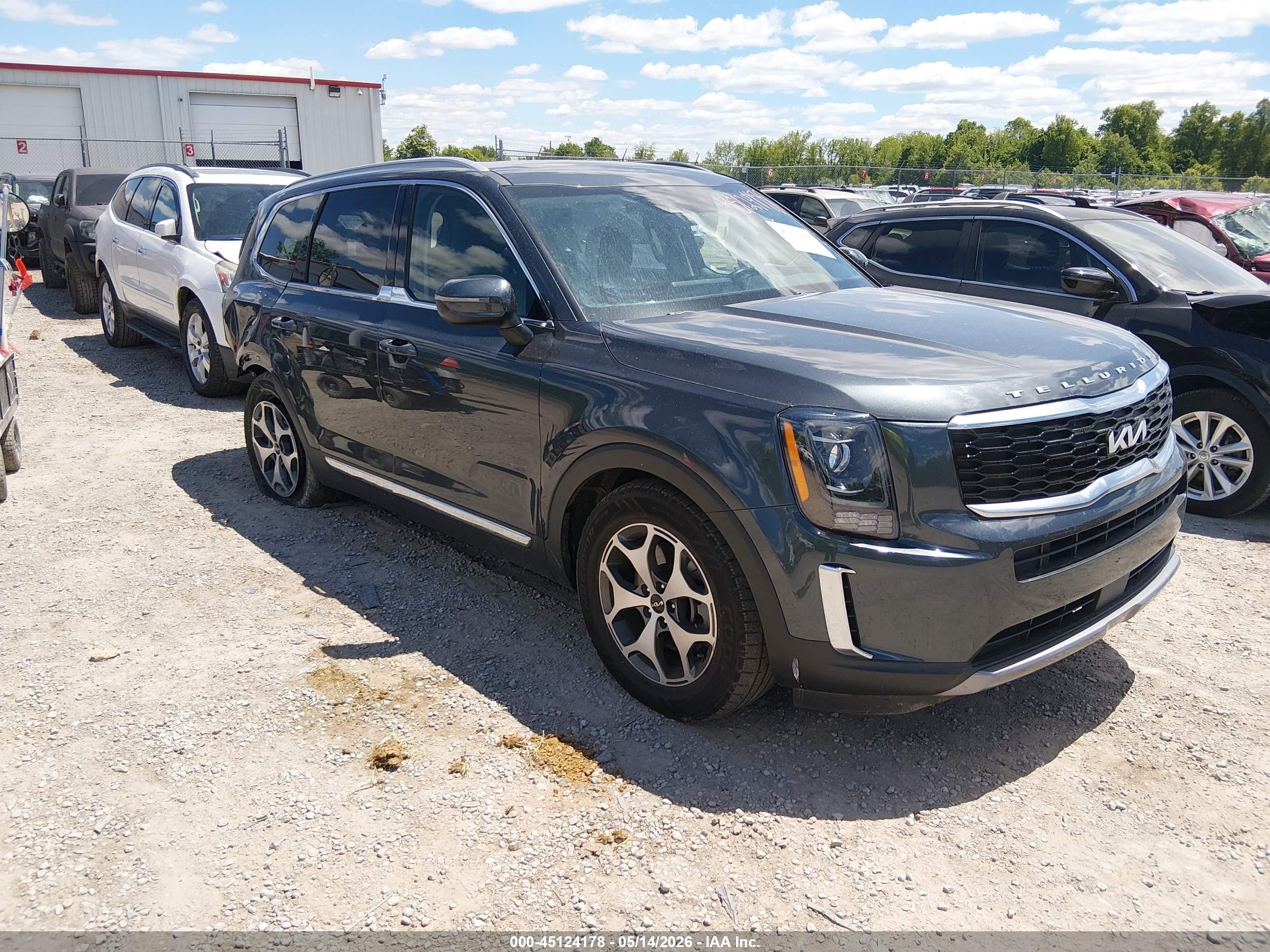 2022 Kia Telluride EX, VIN 5XYP3DHC2NG297477 — Rear end