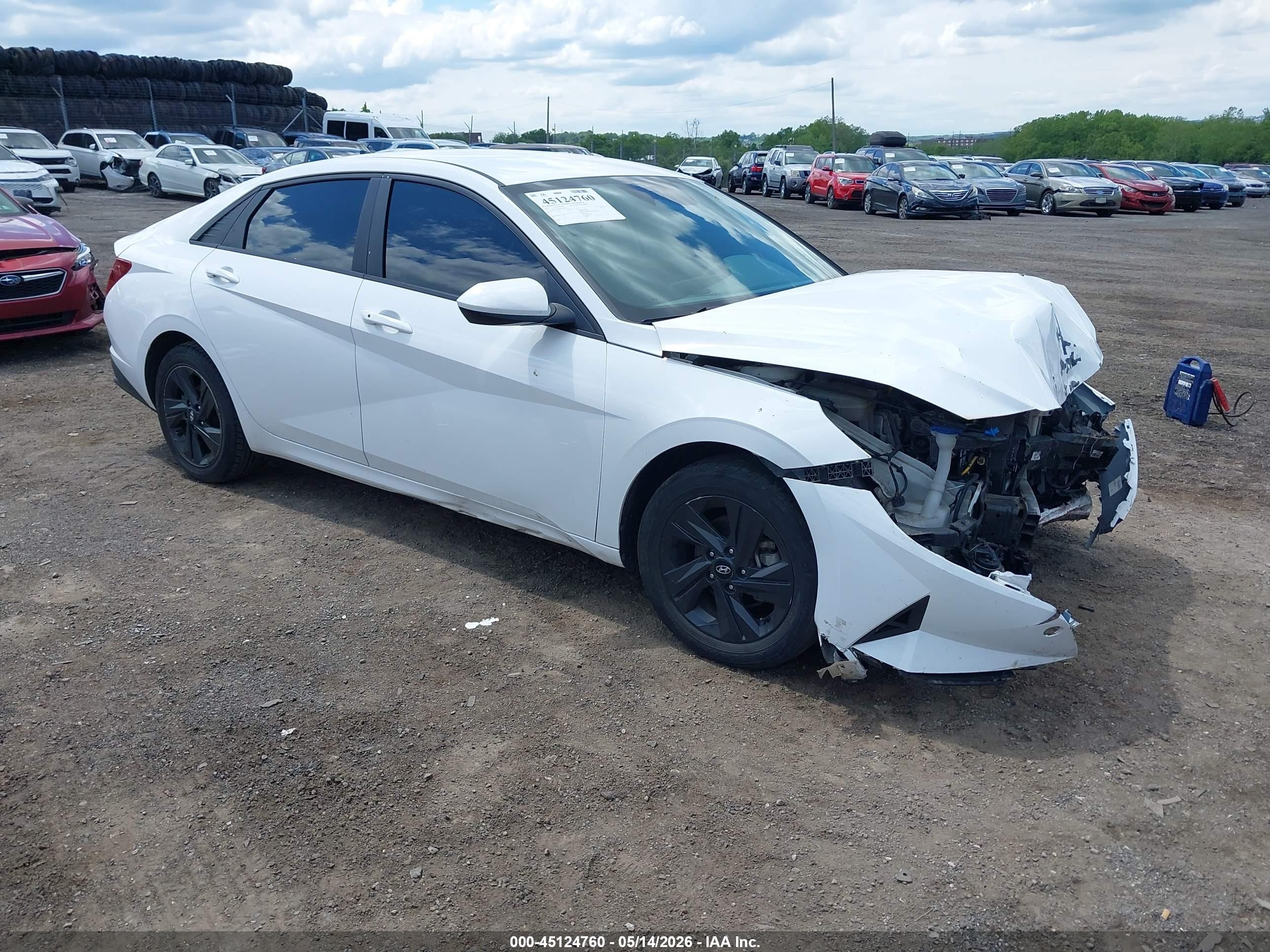 2023 Hyundai Elantra Blue, VIN KMHLM4AJXPU082740 — Front end