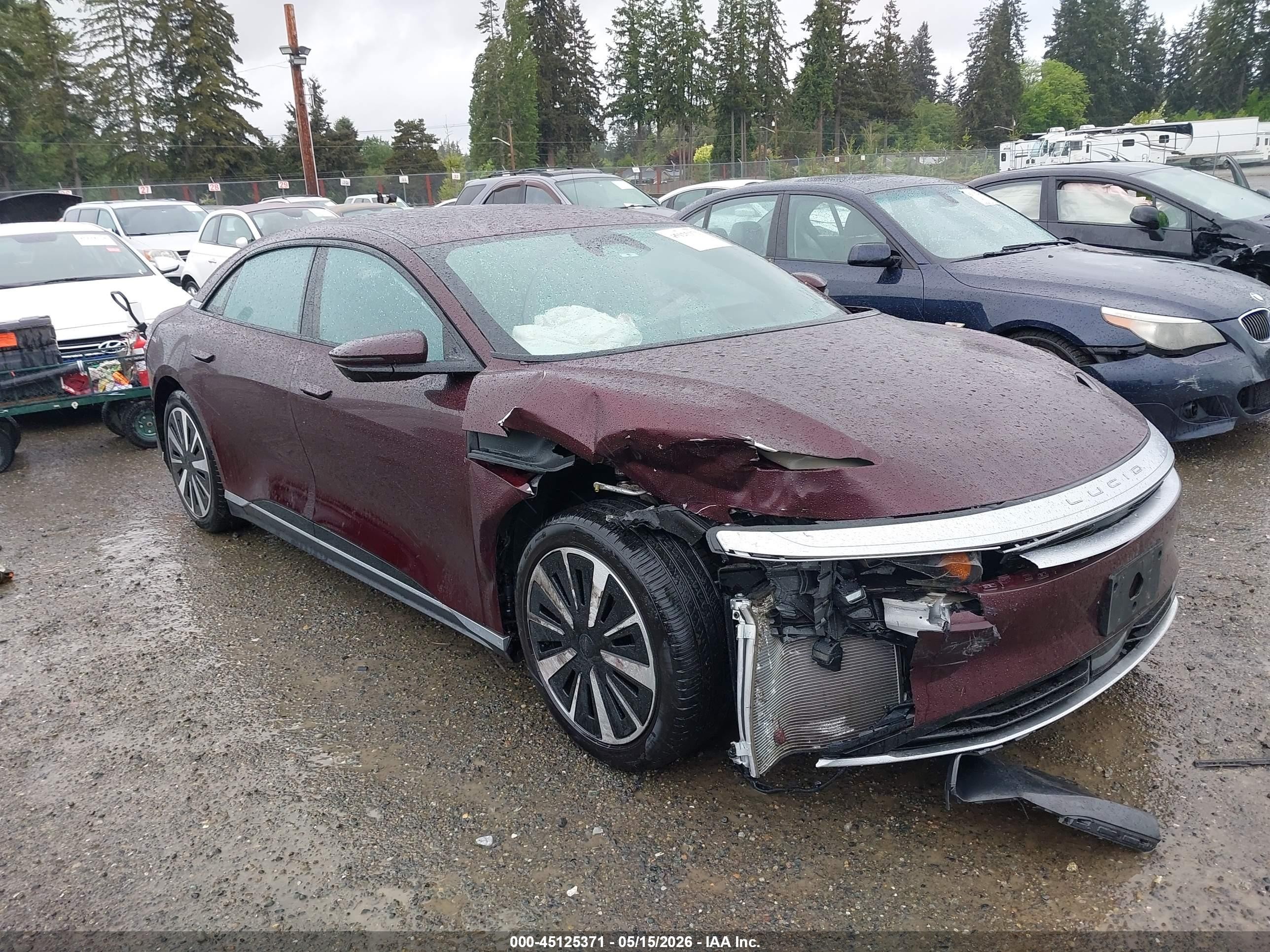 2024 Lucid Air Pure, VIN 50EA1PGA3RA005866 — Front end