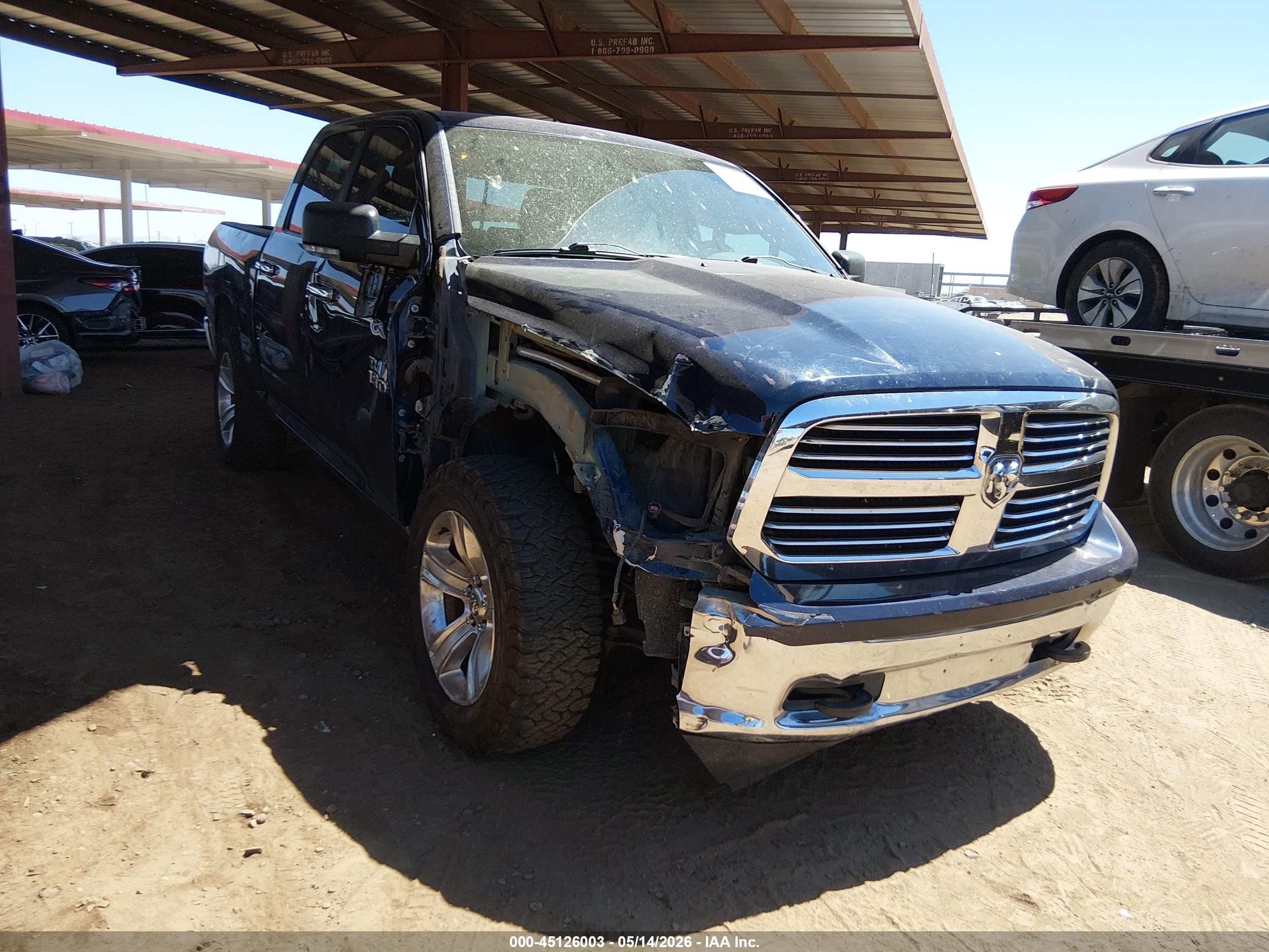 2014 Ram 1500 Big Horn, VIN 1C6RR7LT7ES265979 — Front end