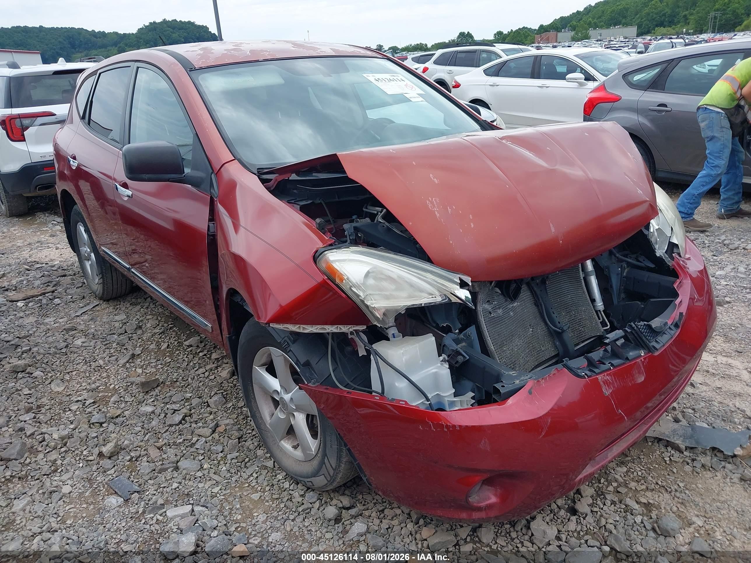2012 Nissan Rogue SV, VIN JN8AS5MT0CW260081 — Front end
