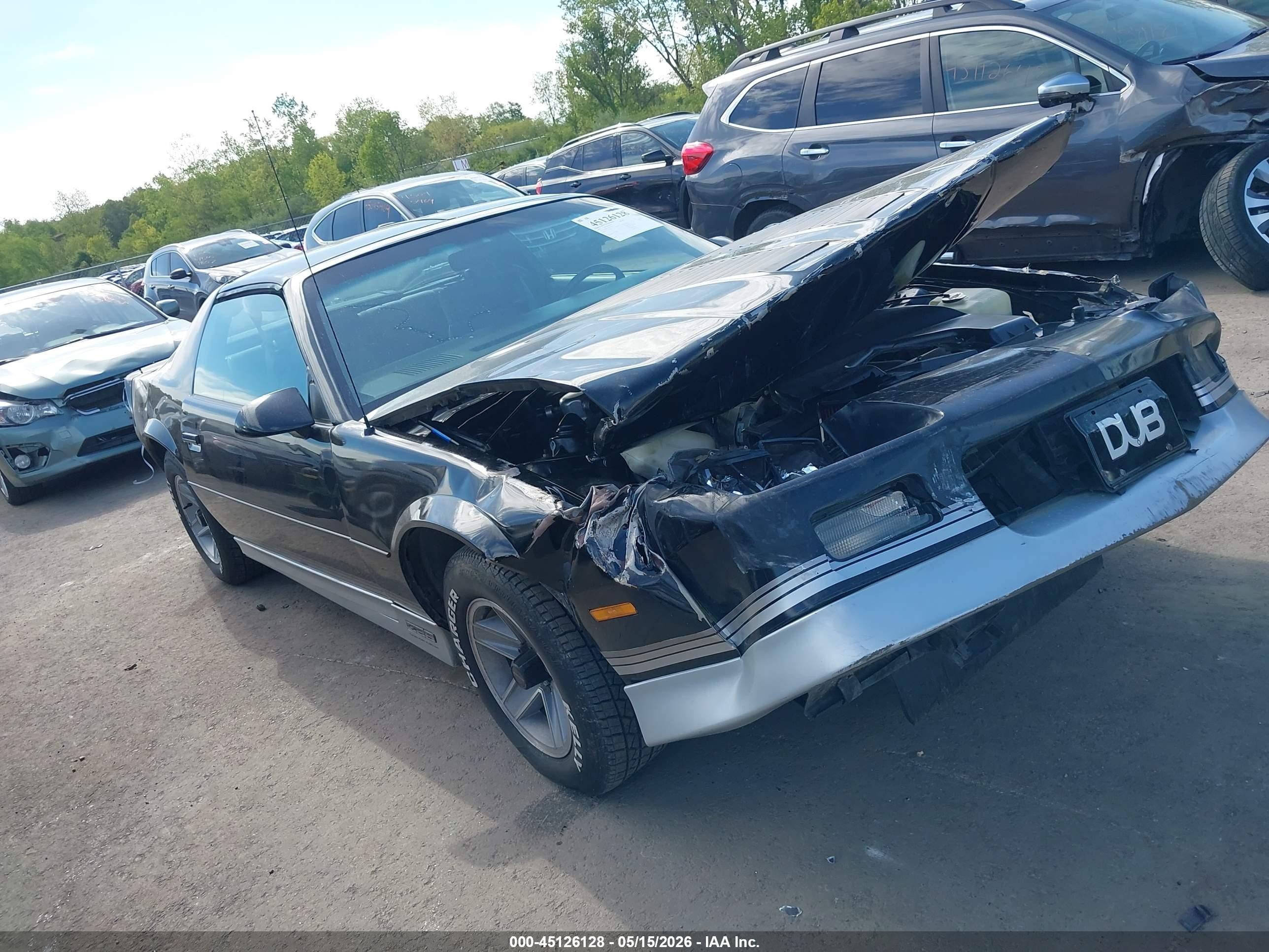 1985 Chevrolet Camaro Z28 Sport, VIN 1G1FP87F7FN110109 — Front end
