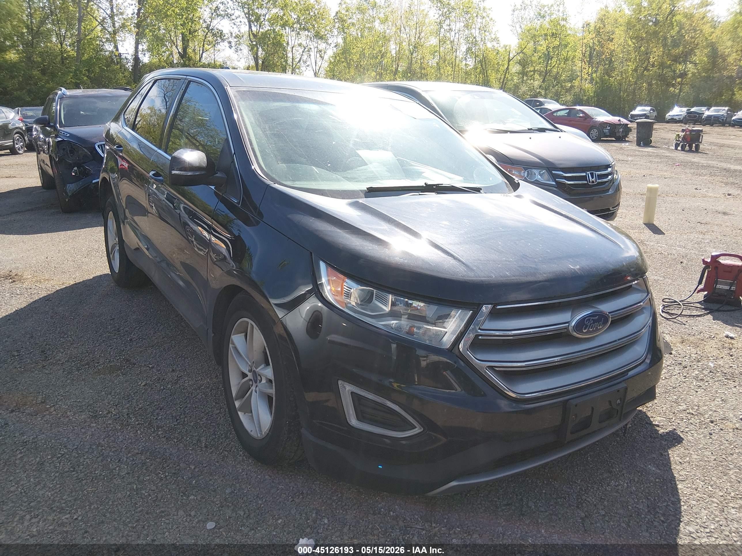 2017 Ford Edge SEL, VIN 2FMPK4J82HBC14949 — Front end