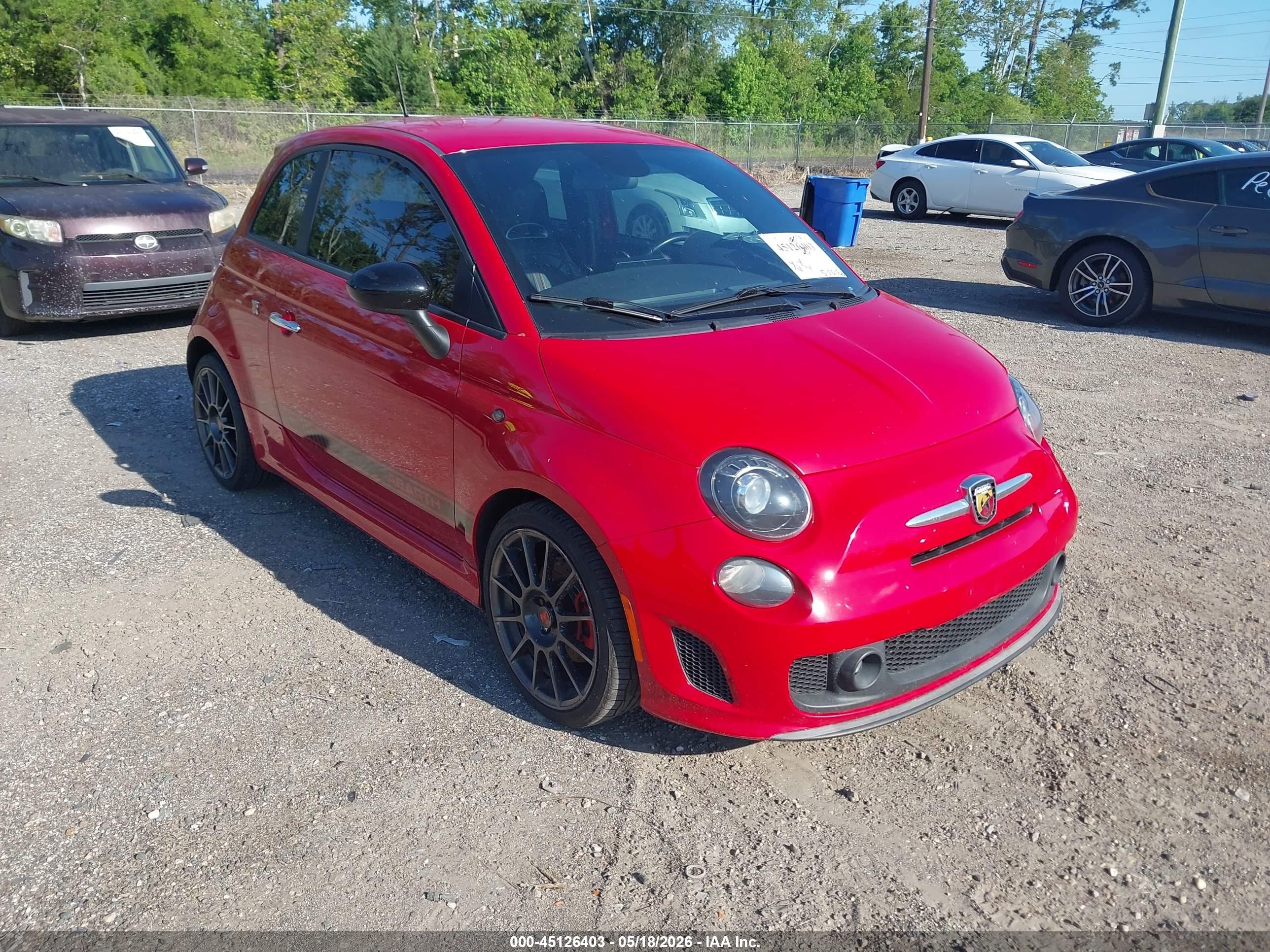 2014 FIAT 500 Abarth, VIN 3C3CFFFHXET291732 — Normal wear