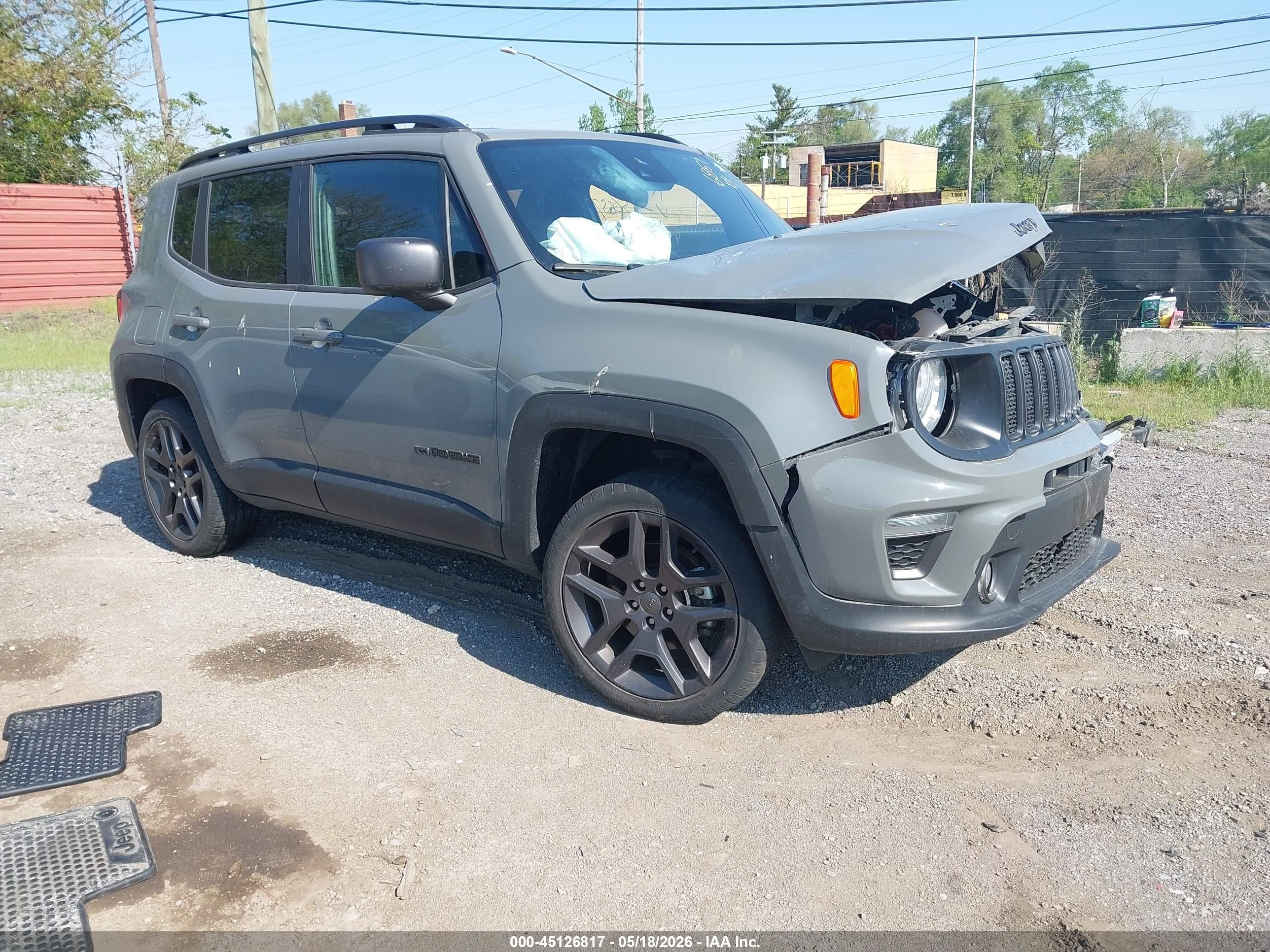 2021 Jeep Renegade Islander, VIN ZACNJDBB2MPN36857 — Front end