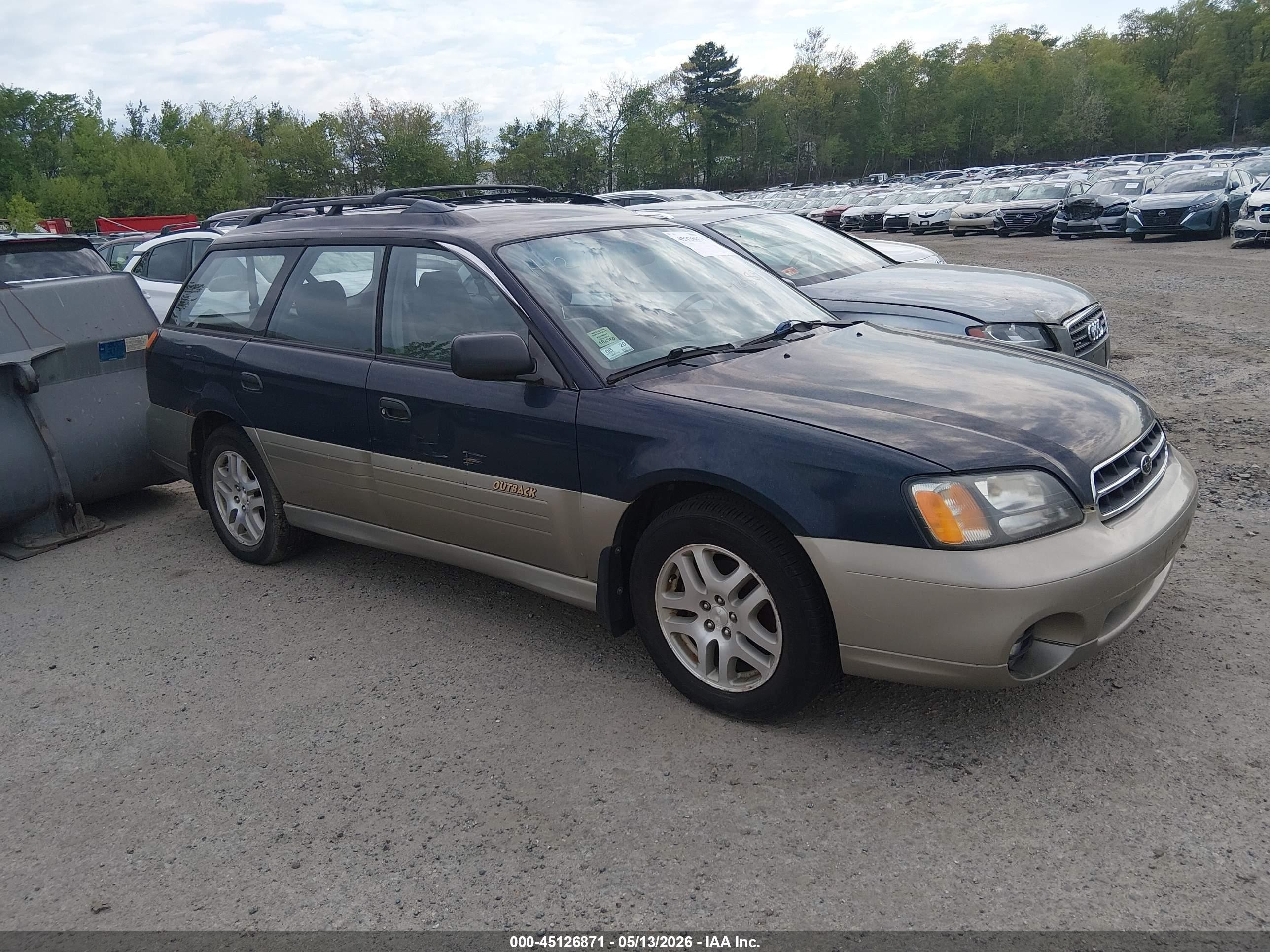 2002 Subaru Legacy Outback, VIN 4S3BH665527656941 — Frame damage