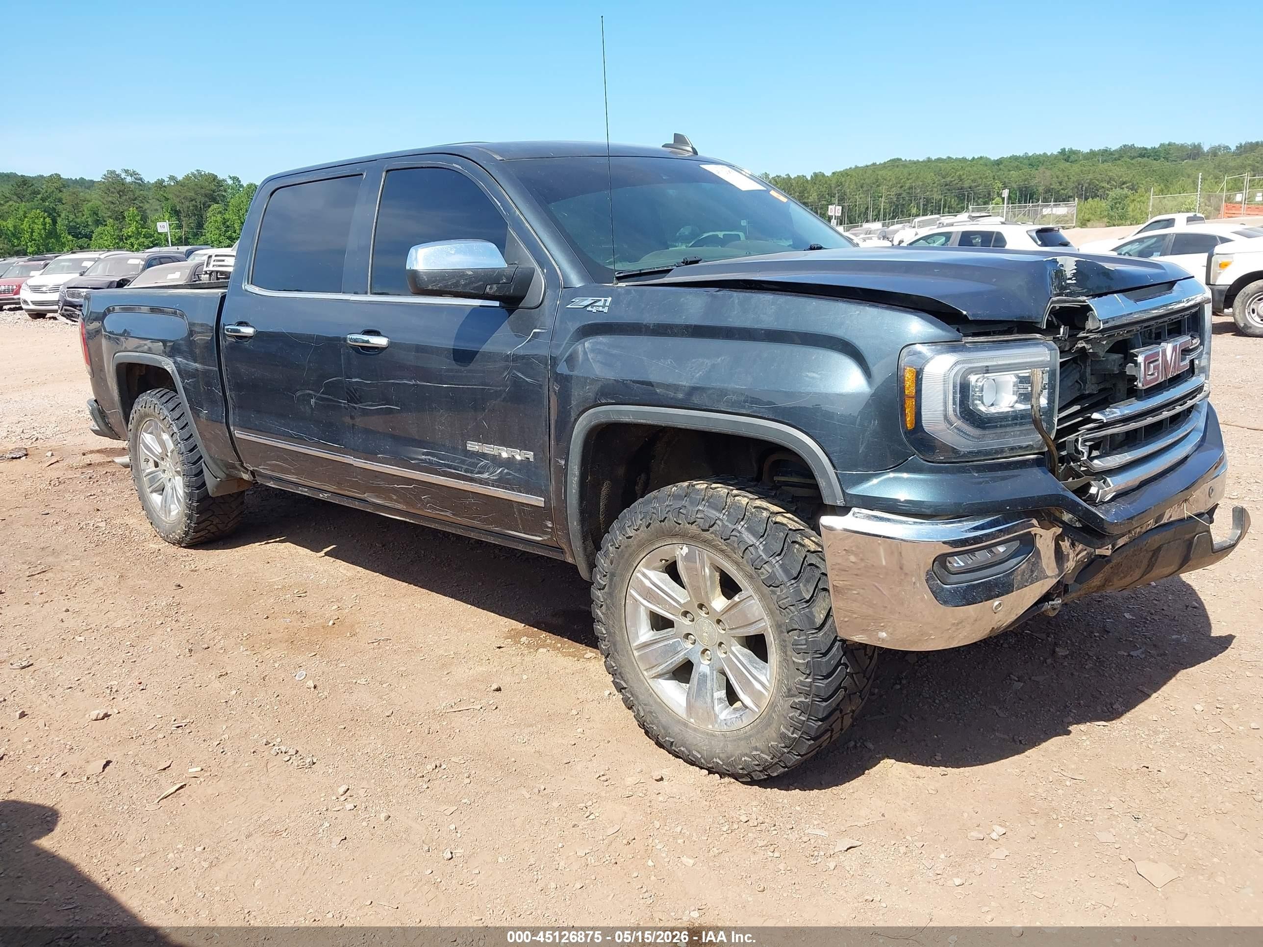 2018 GMC Sierra 1500 SLT, VIN 3GTU2NEC1JG132855 — Front end