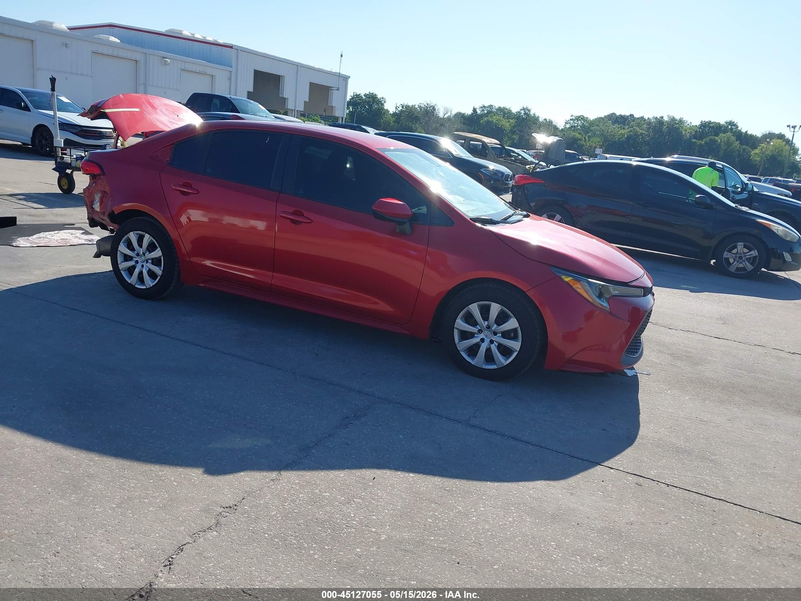 2021 Toyota Corolla LE, VIN 5YFEPMAE1MP237692 — Rear end