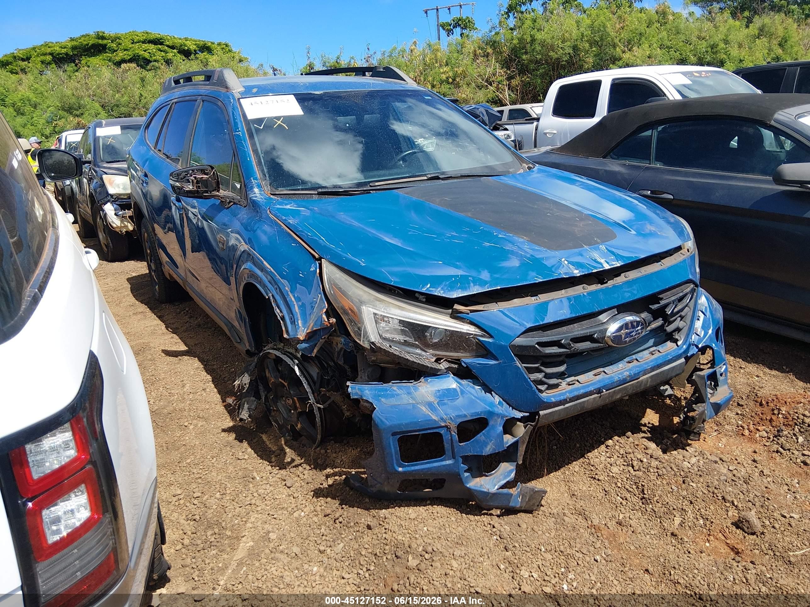 2022 Subaru Outback Wilderness, VIN 4S4BTGSD6N3199050 — Front end
