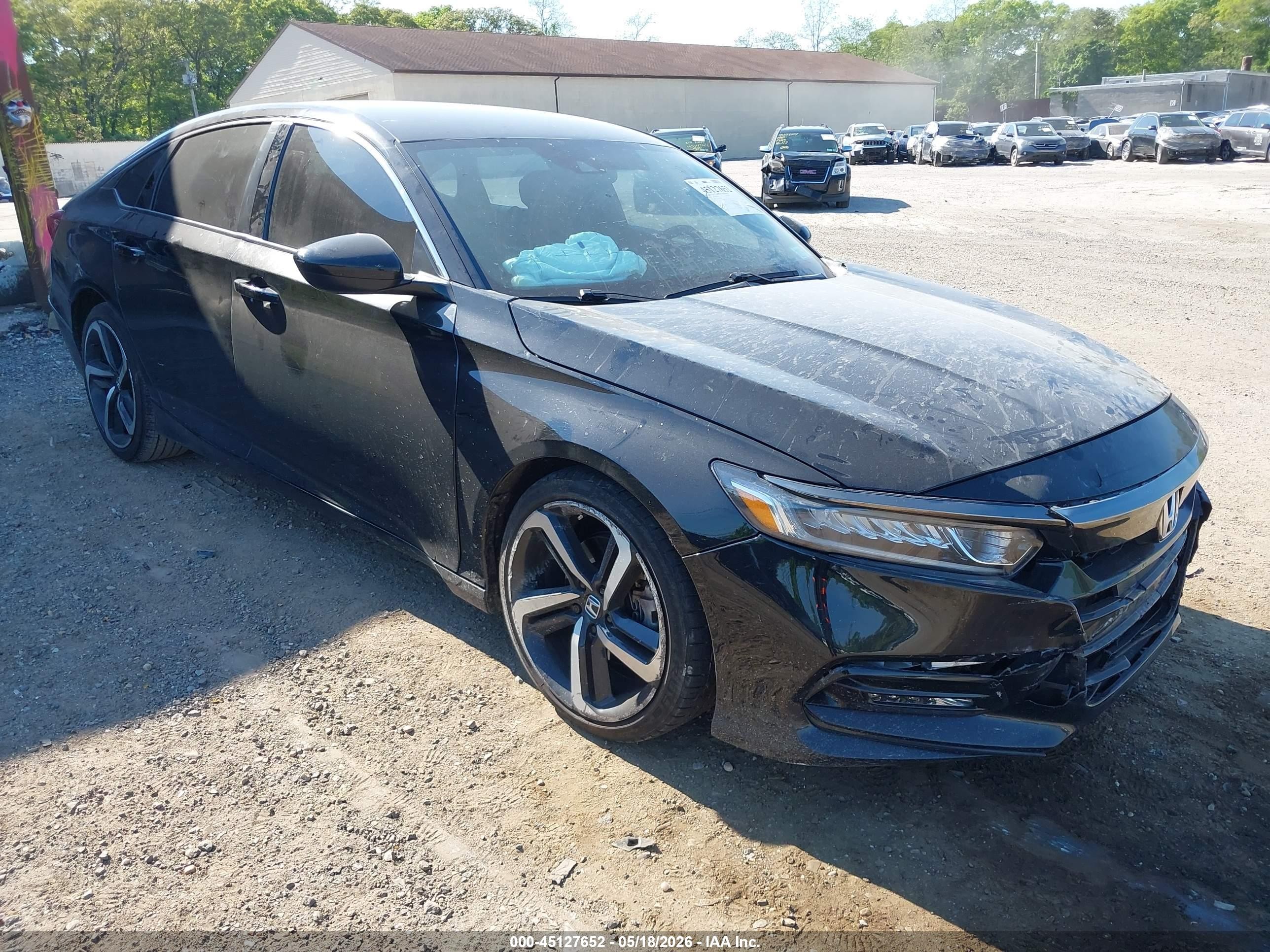 2020 Honda Accord Sport, VIN 1HGCV1F37LA139628 — Front end