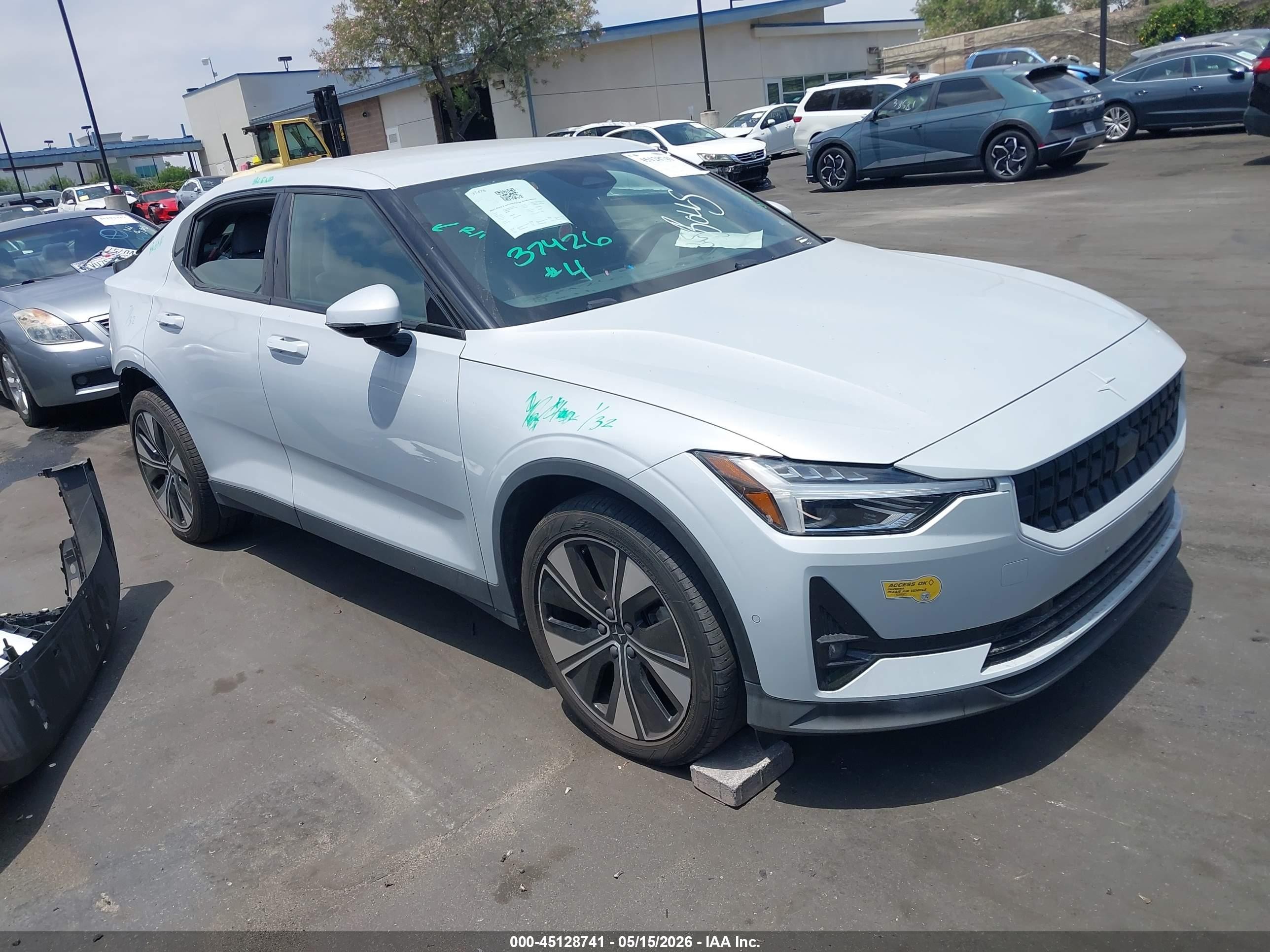 2023 Polestar 2, VIN YSMEG3KA2PL115124 — Rear end