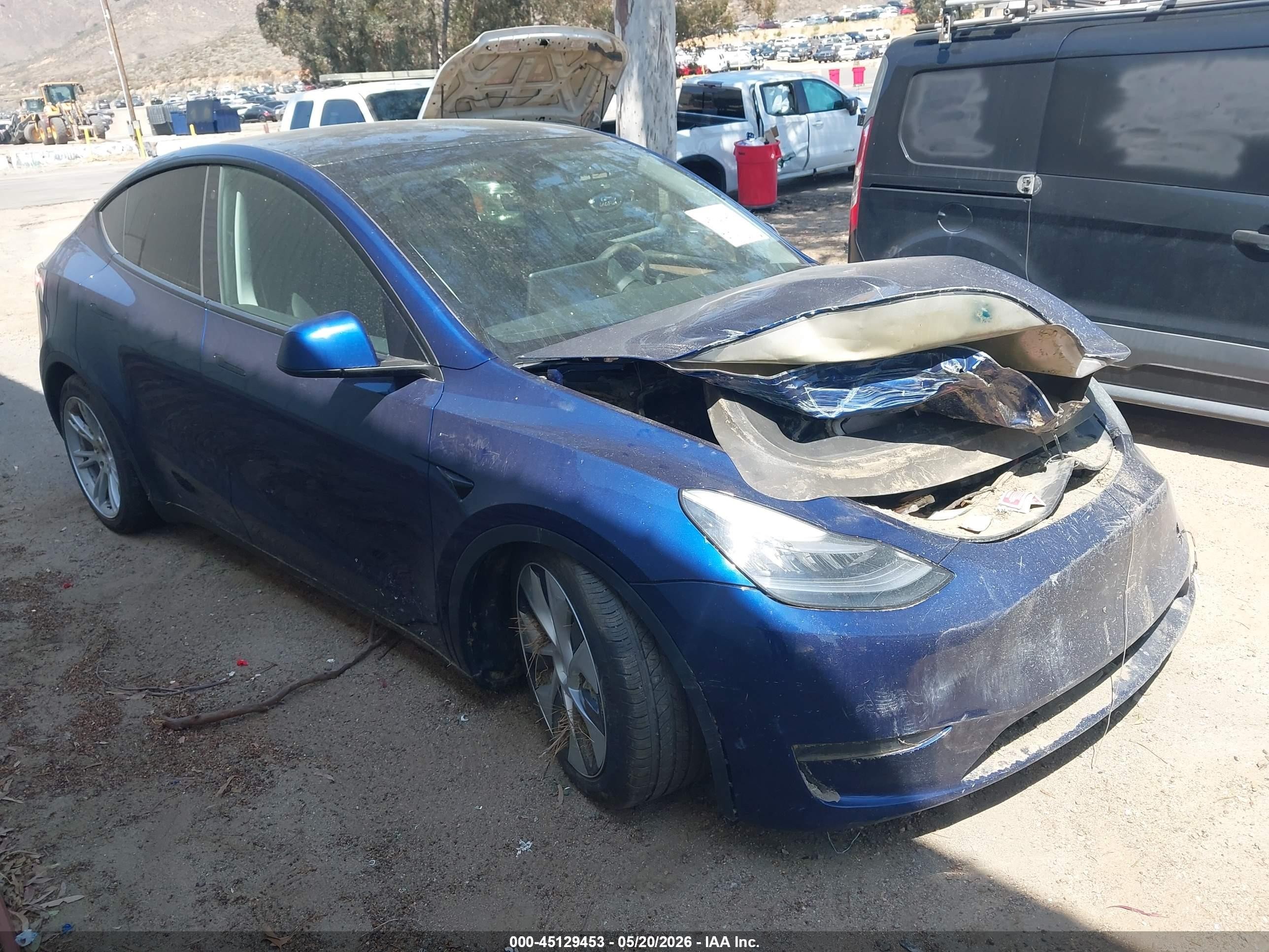2023 Tesla Model Y Long Range, VIN 7SAYGDEE3PA115777 — Water / flood