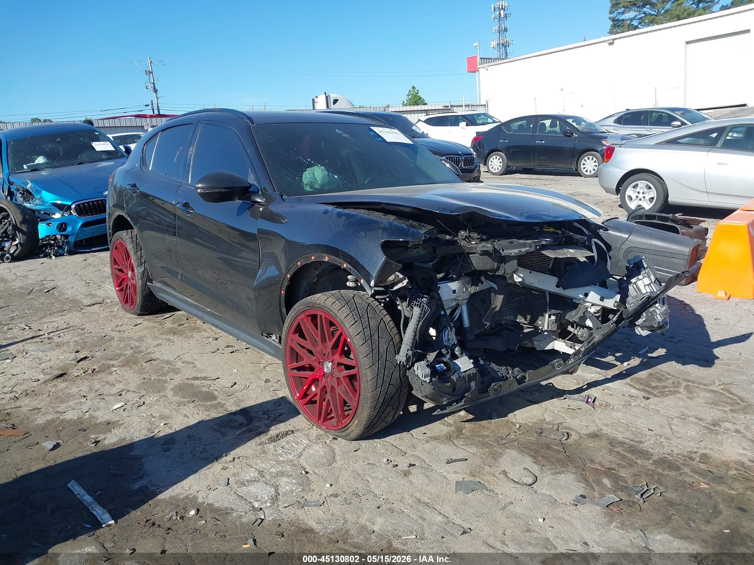 2020 Alfa Romeo Stelvio, VIN ZASPAKAN4L7C92465 — Front end