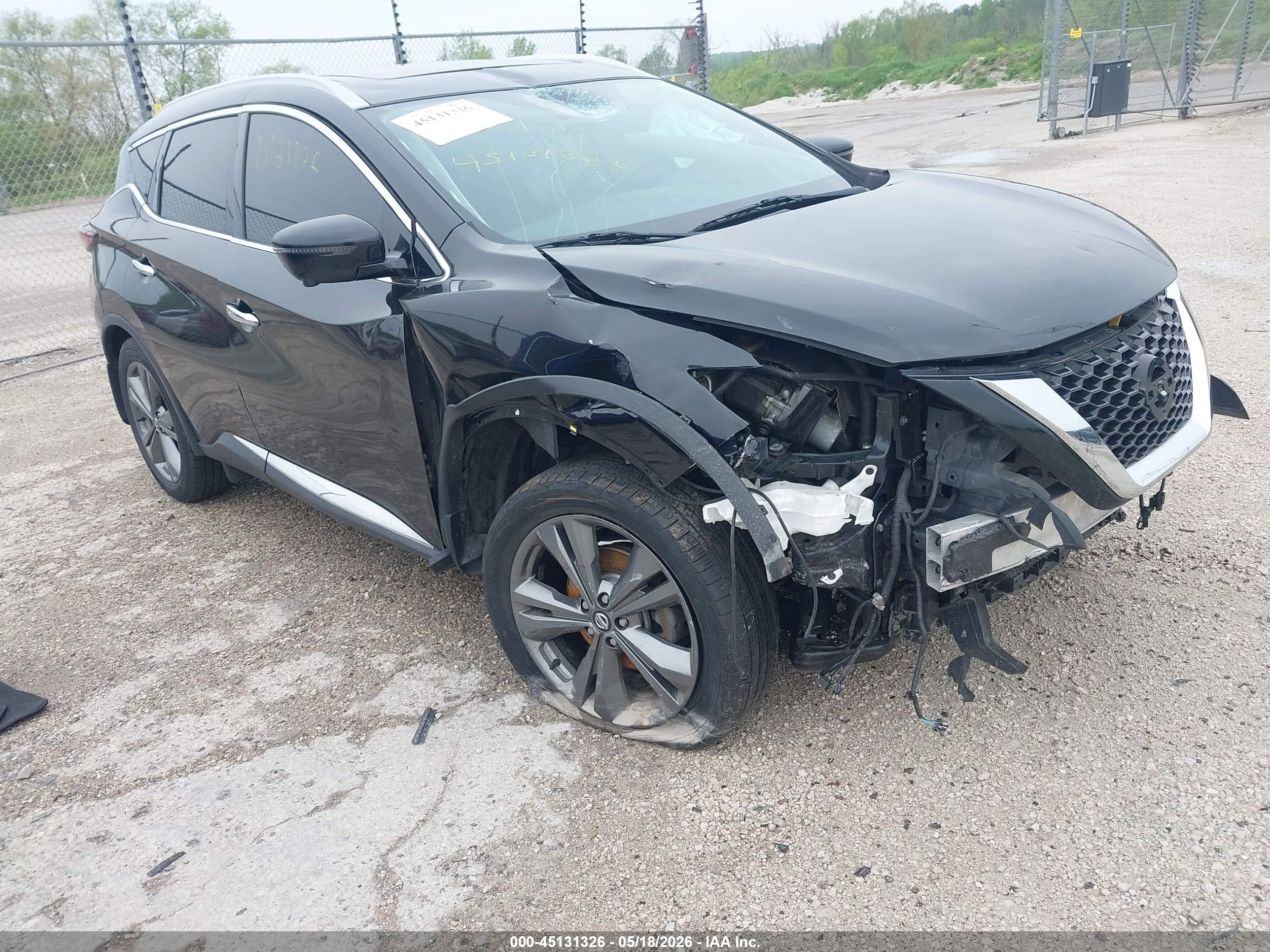 2019 Nissan Murano S, VIN 5N1AZ2MJ8KN157172 — Front end