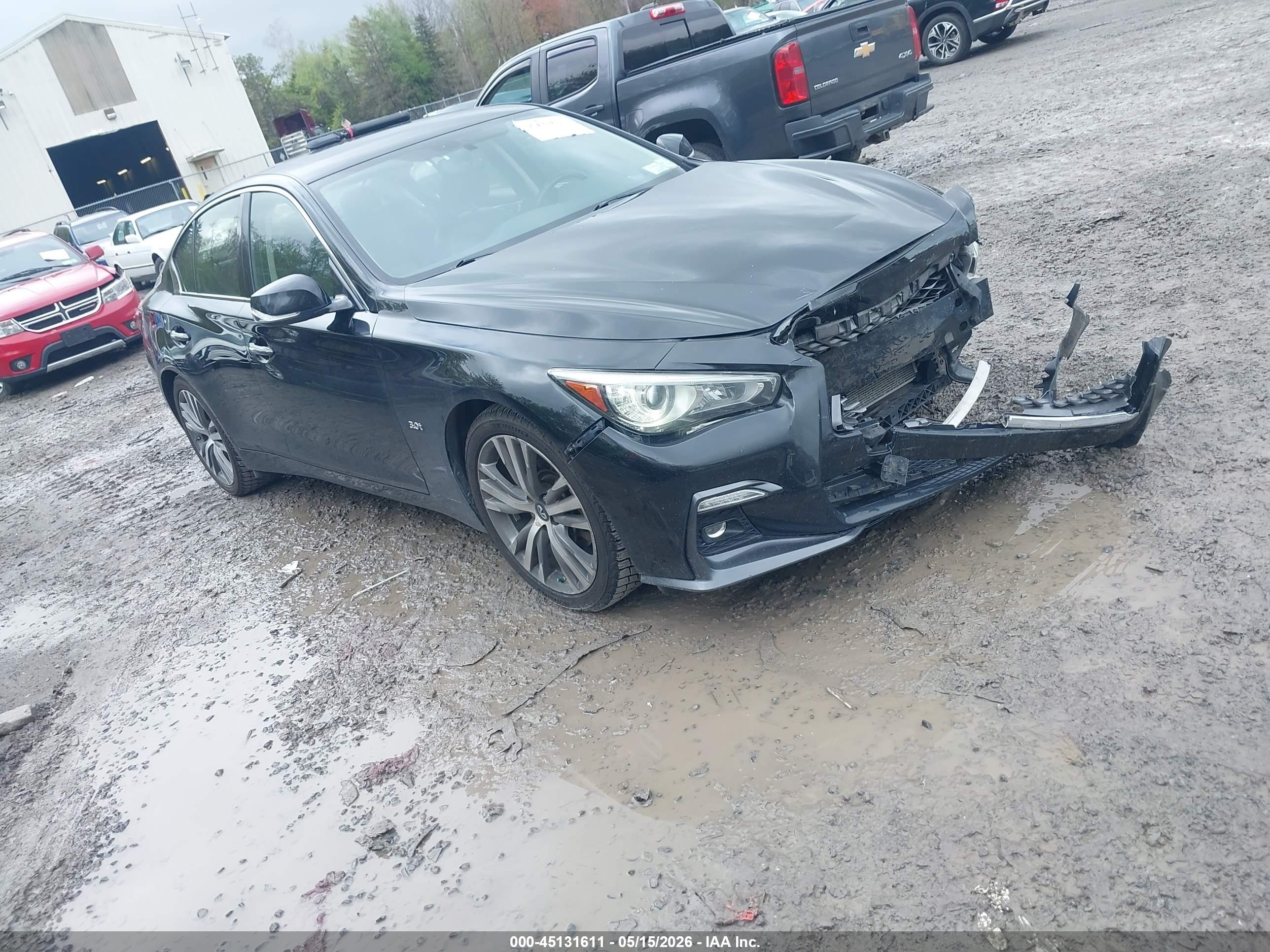 2019 Infiniti Q50 Signature Edition, VIN JN1EV7AR7KM553479 — Front end