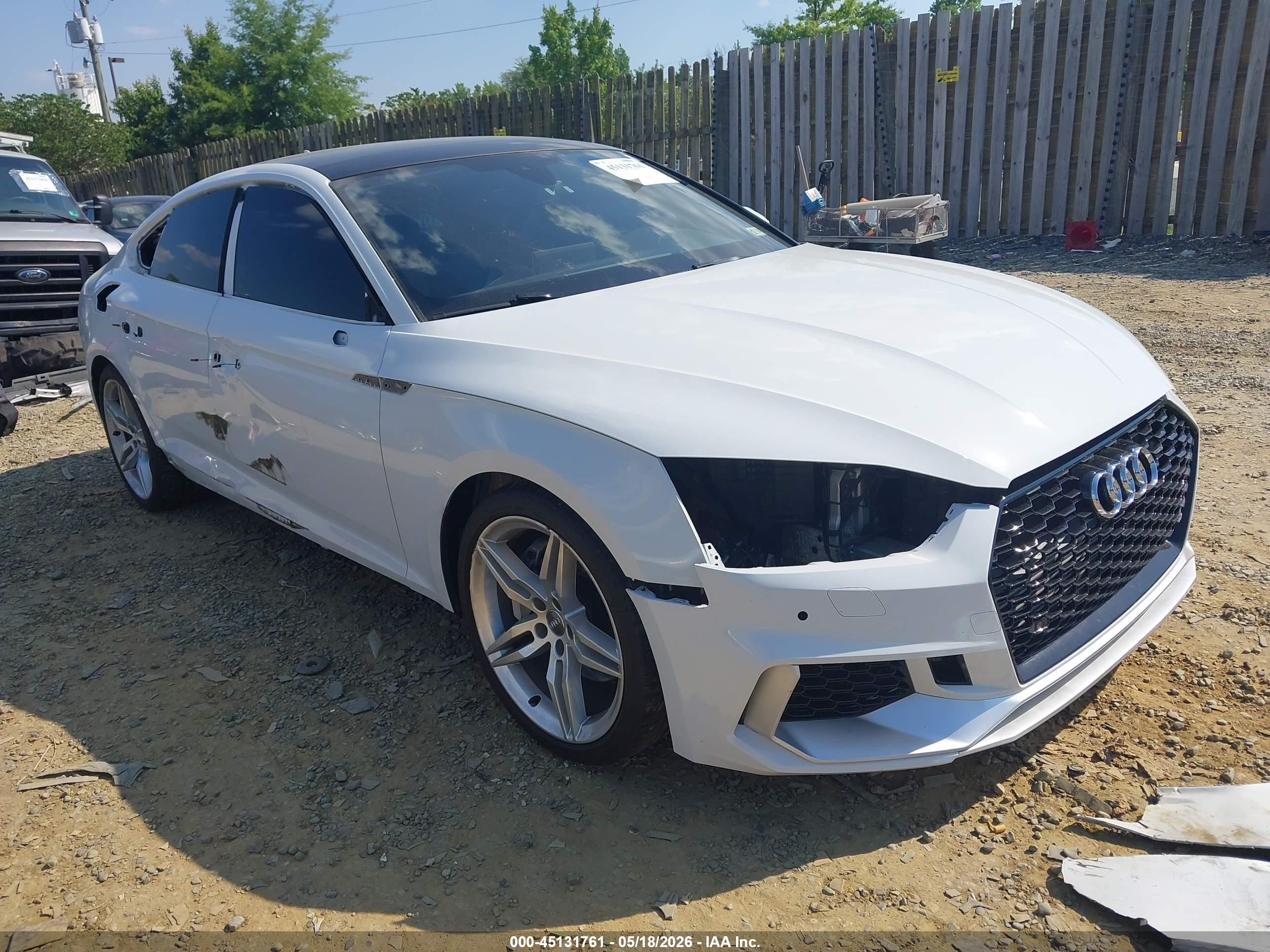 2019 Audi A5 Sportback Premium Plus, VIN WAUENCF56KA089997 — Side