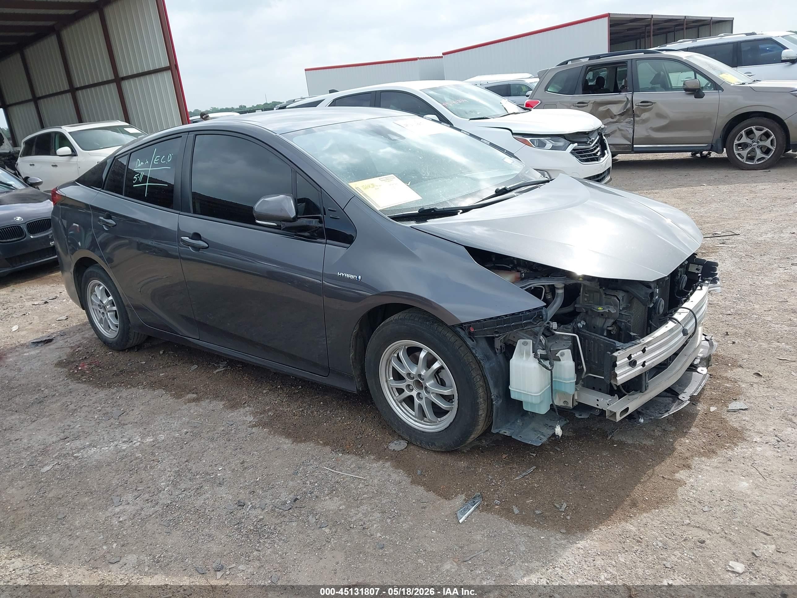 2020 Toyota Prius LE, VIN JTDKARFU8L3114416 — Front end