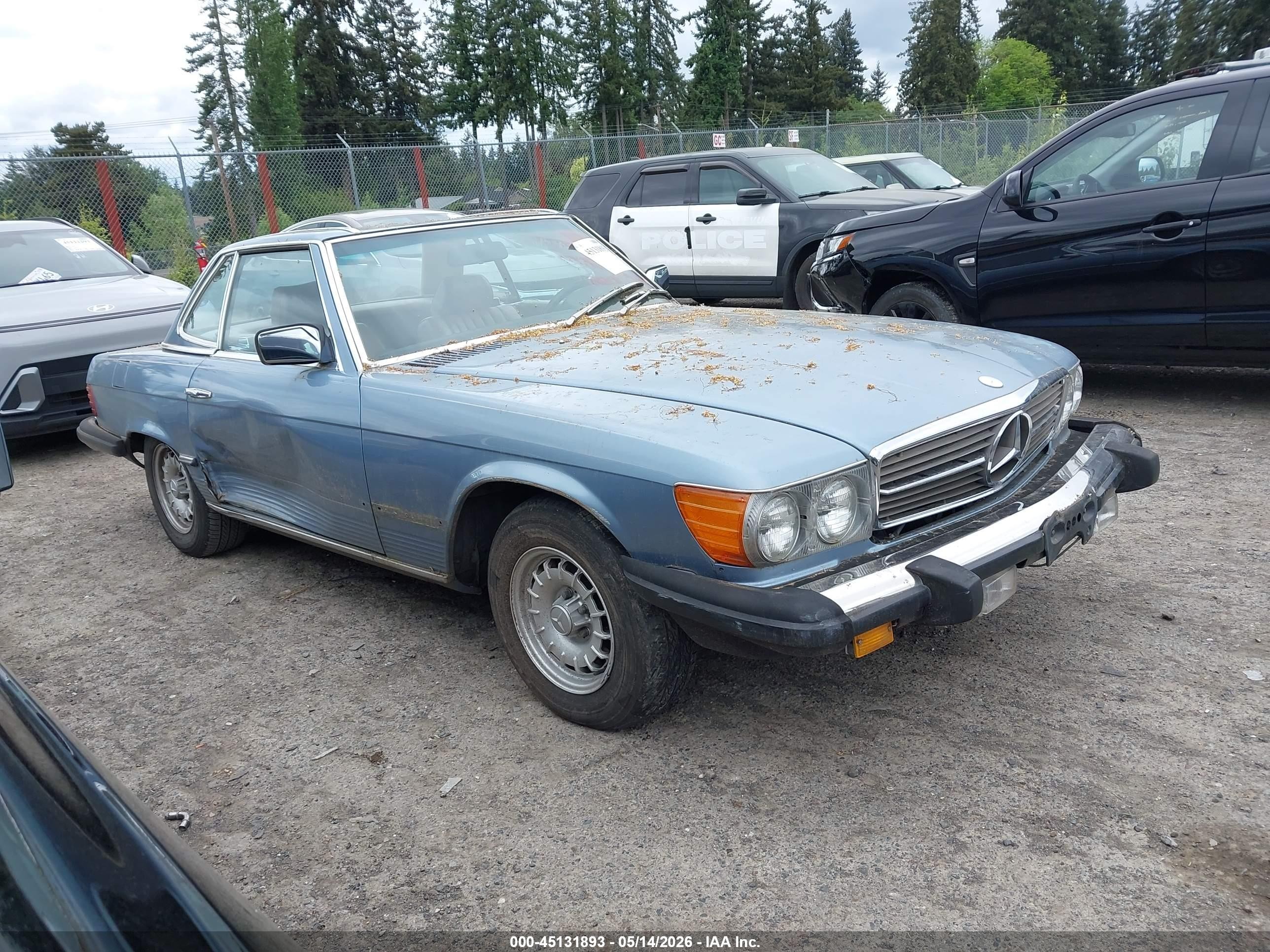1985 Mercedes-Benz 380 SL, VIN WDBBA45C3FA031504 — Normal wear