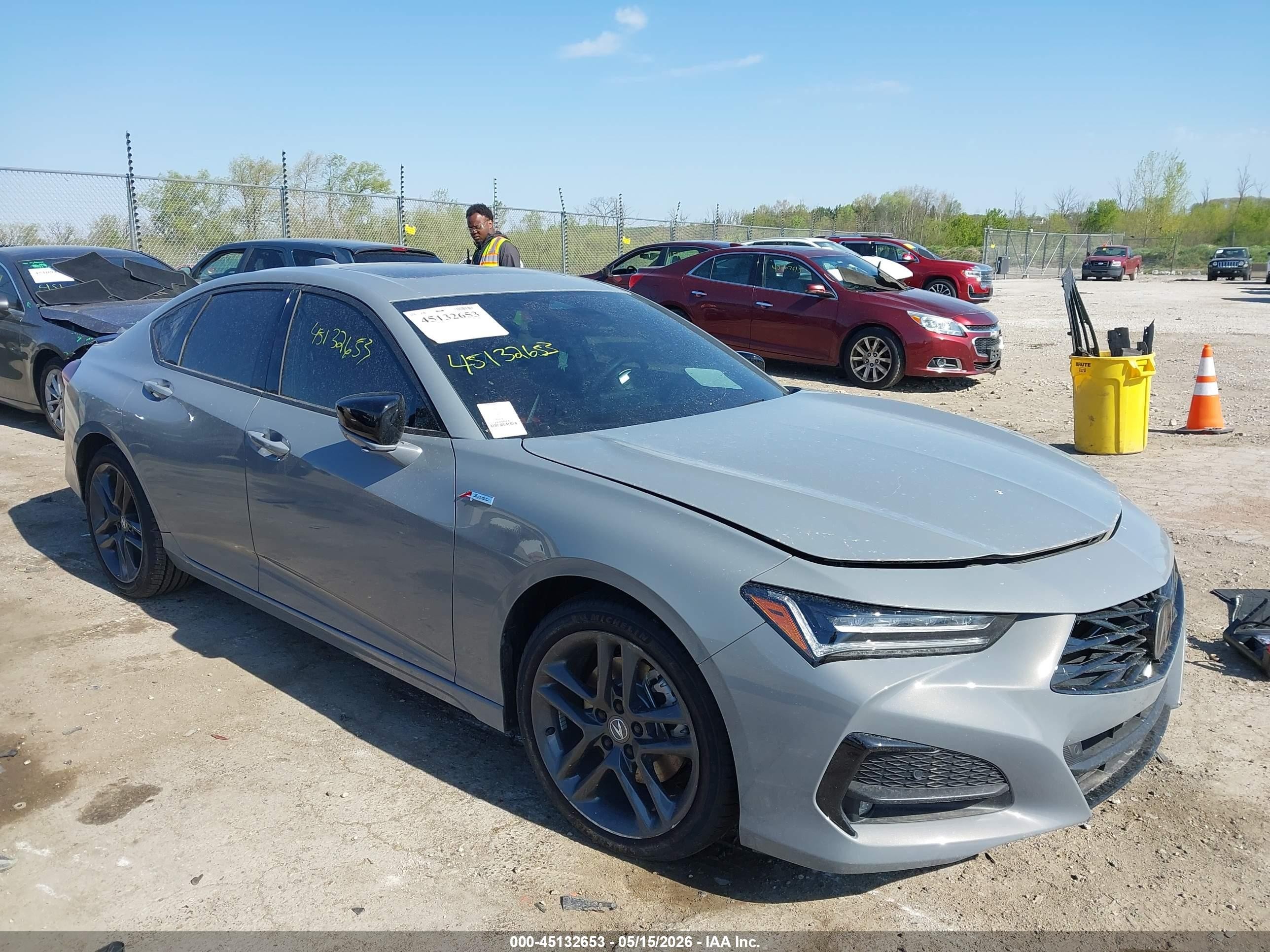 2025 Acura TLX w/A-Spec Package, VIN 19UUB6F54SA003922 — После угона