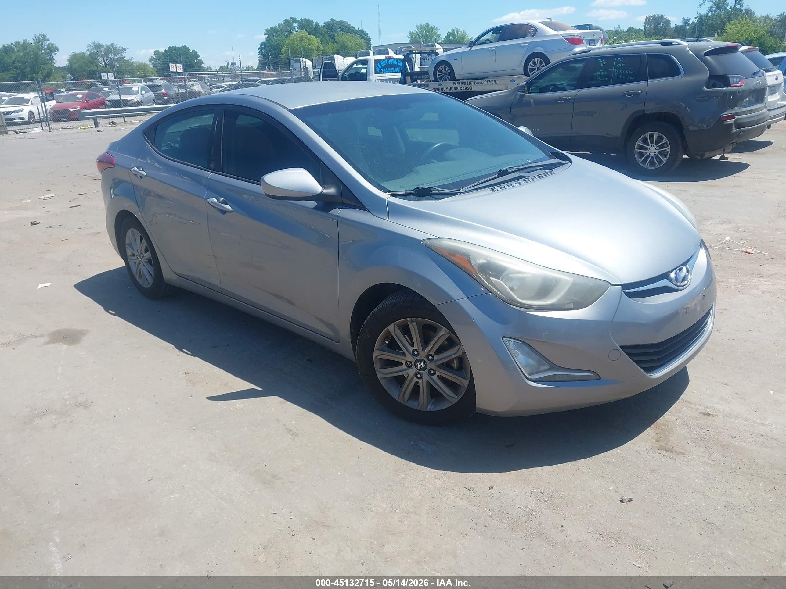 2014 Hyundai Elantra SE, VIN KMHDH4AE9EU122377 — Normal wear