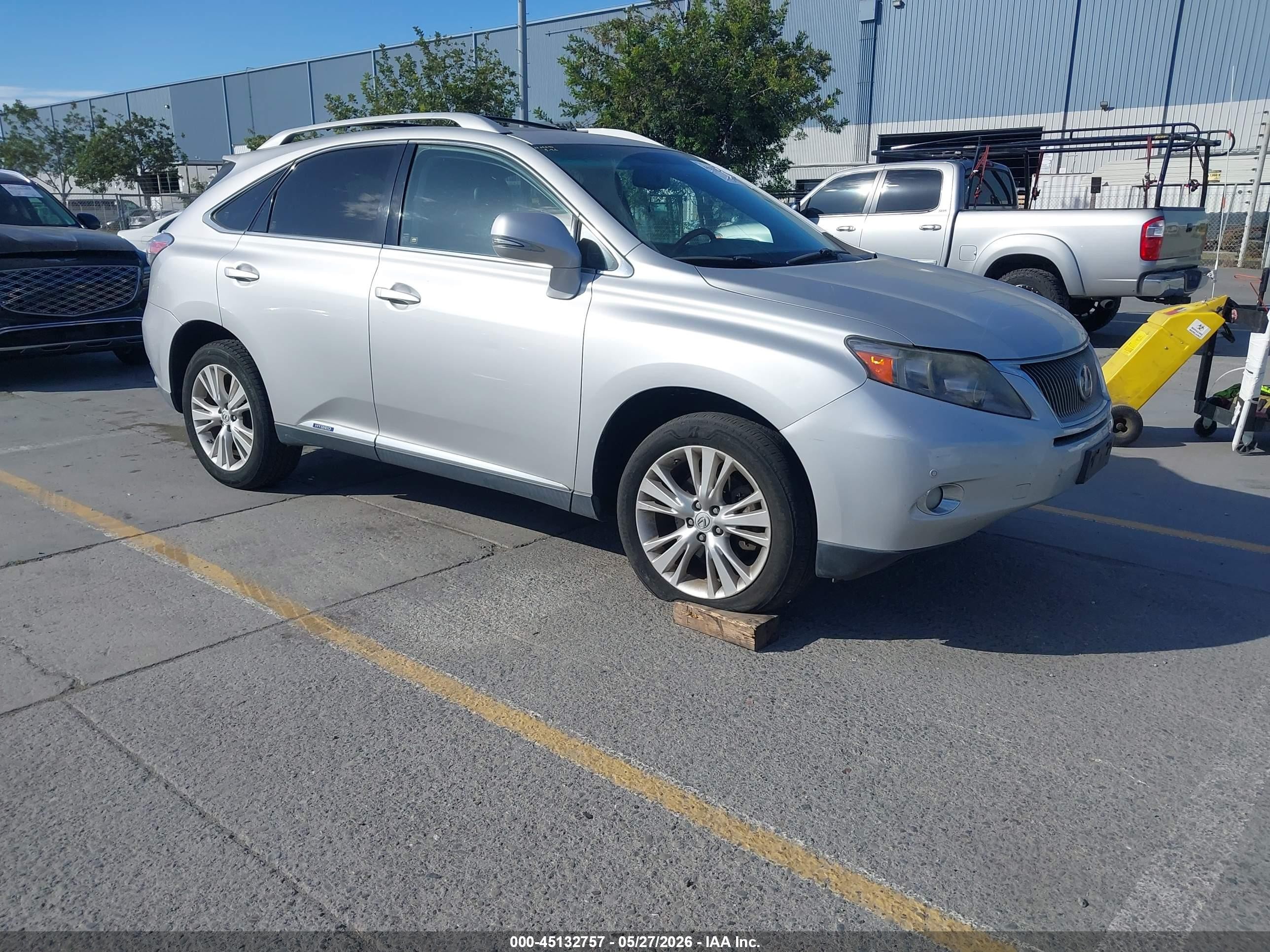 2011 Lexus RX 450h, VIN JTJBC1BA7B2035599 — Vandalism