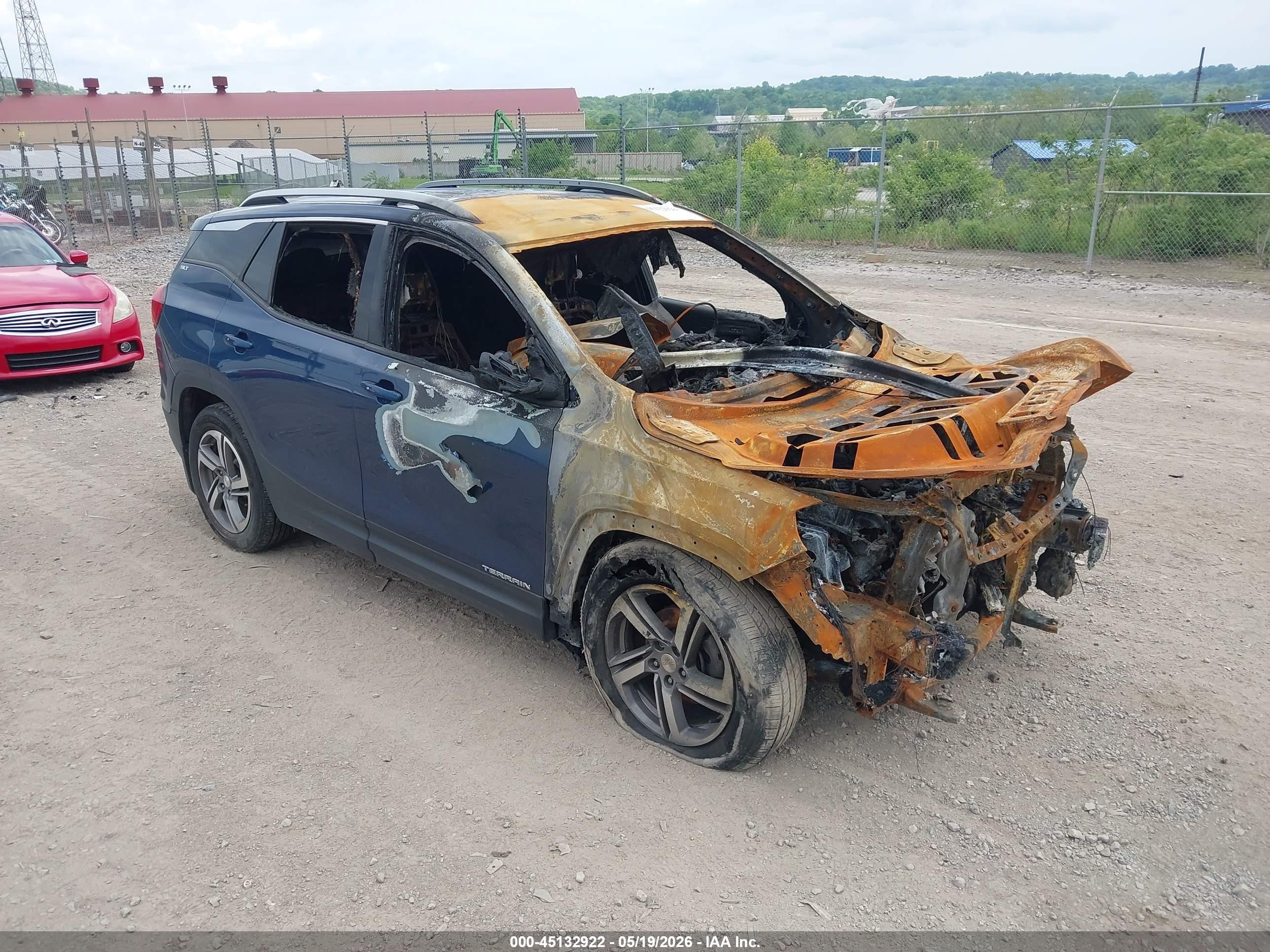 2021 GMC Terrain SLT, VIN 3GKALVEV3ML360602 — Engine fire