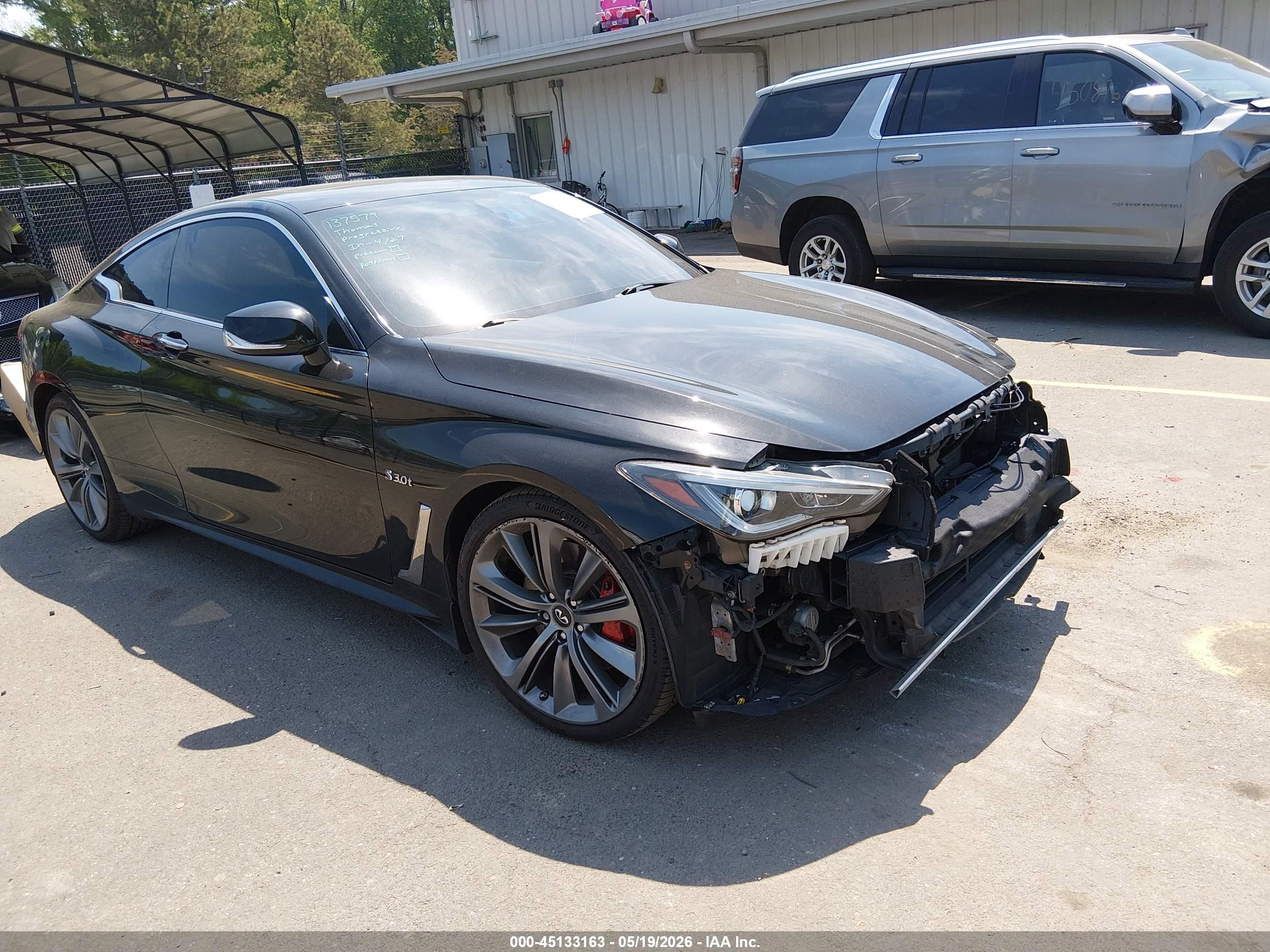 2018 Infiniti Q60 Red Sport 400, VIN JN1FV7EL4JM631211 — Front end