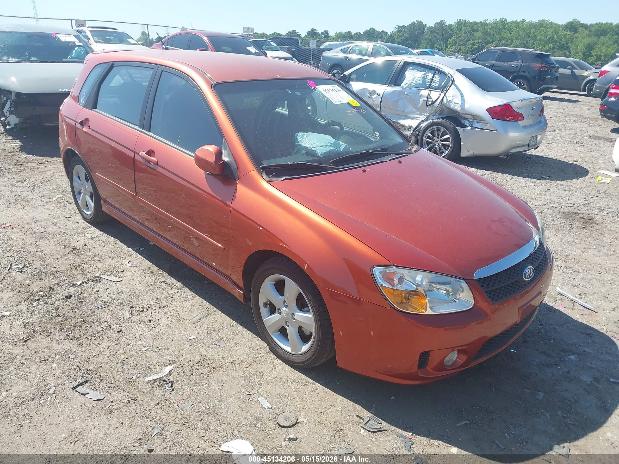 2009 Kia Spectra Spectra5, VIN KNAFE241795024206 — Undercarriage