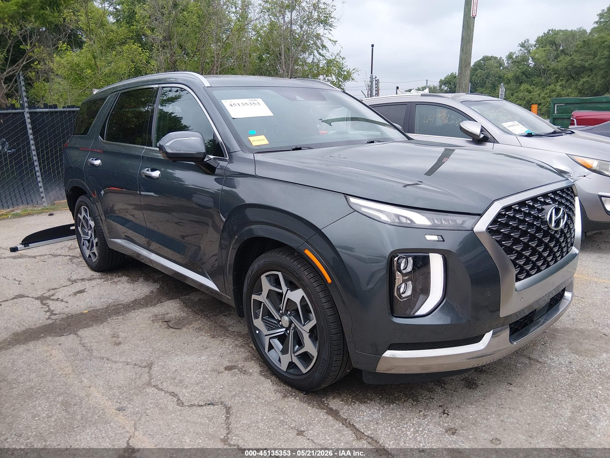 2022 Hyundai Palisade Calligraphy, VIN KM8R74HE3NU480654 — Rear end