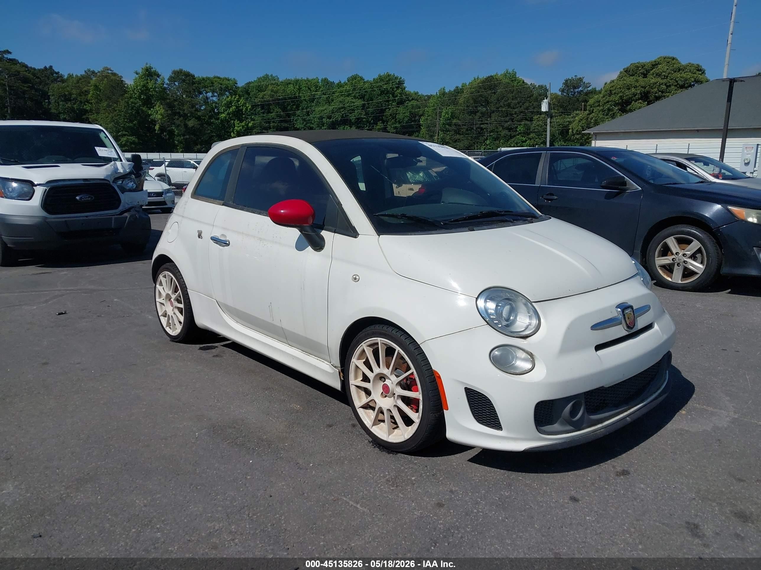 2013 FIAT 500 Abarth, VIN 3C3CFFJH4DT689850 — Normal wear