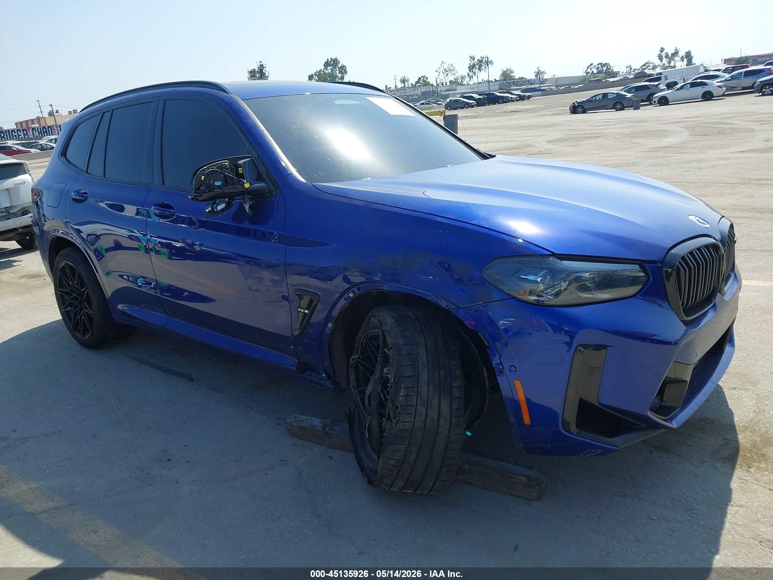2023 BMW X3 M, VIN 5YM13EC09P9R51282 — Side
