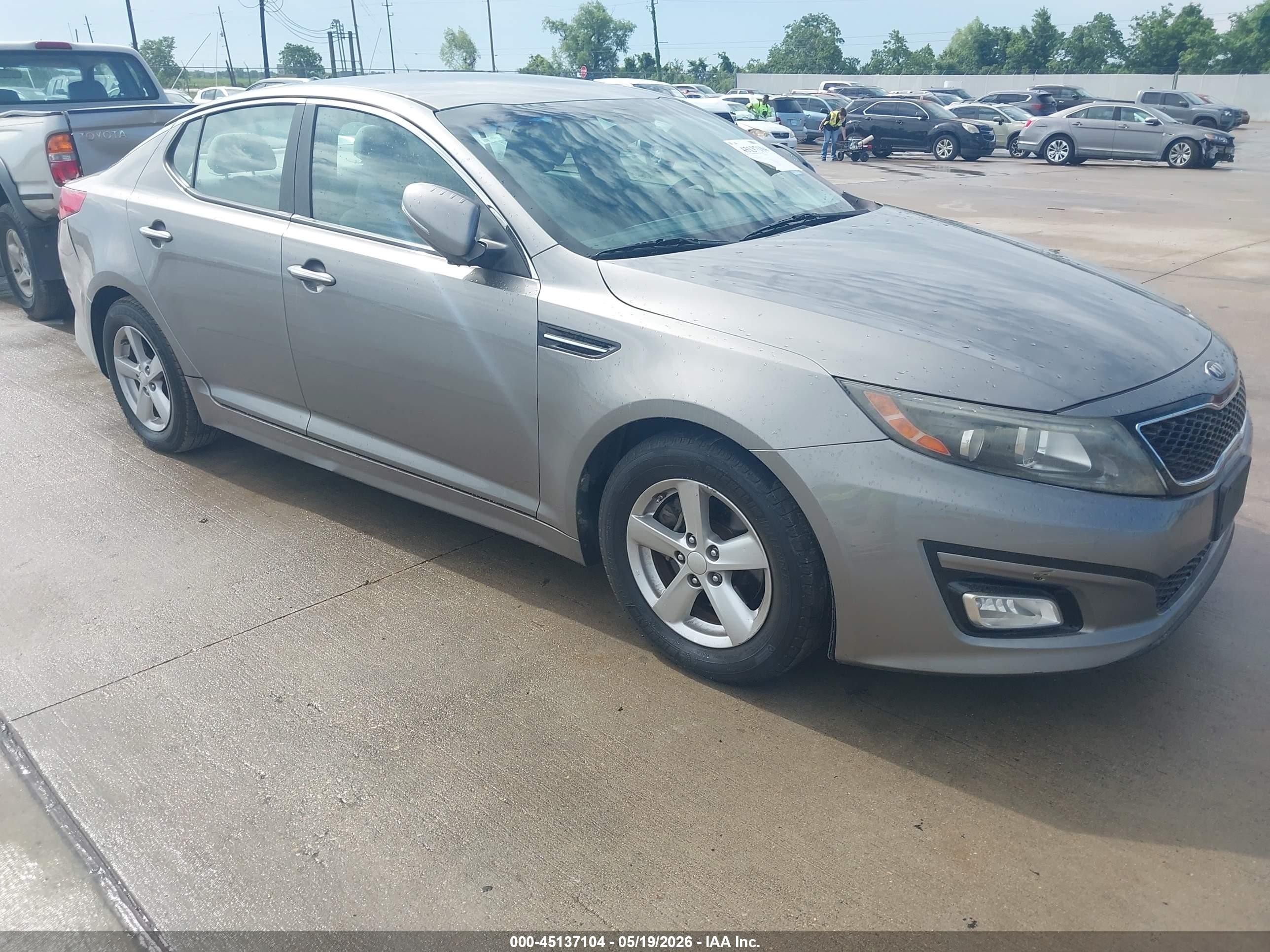 2015 Kia Optima LX, VIN 5XXGM4A75FG502936 — Repossession