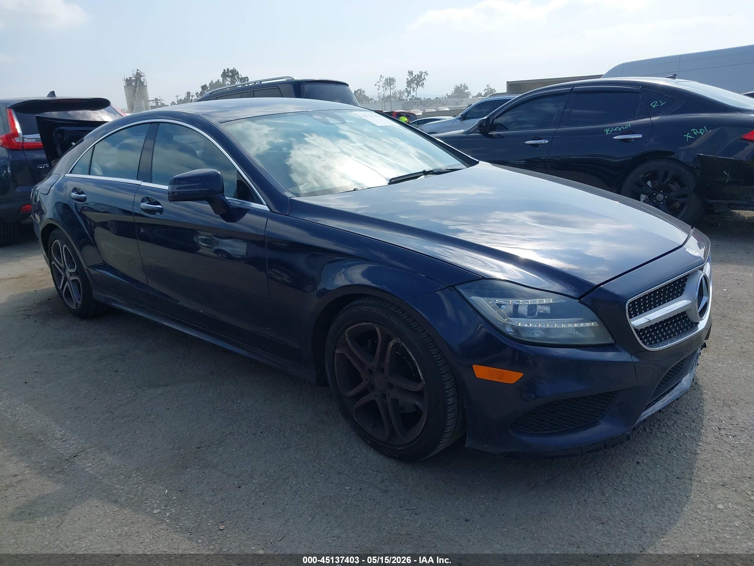 2015 Mercedes-Benz CLS 400, VIN WDDLJ6FB5FA155481 — Rear end