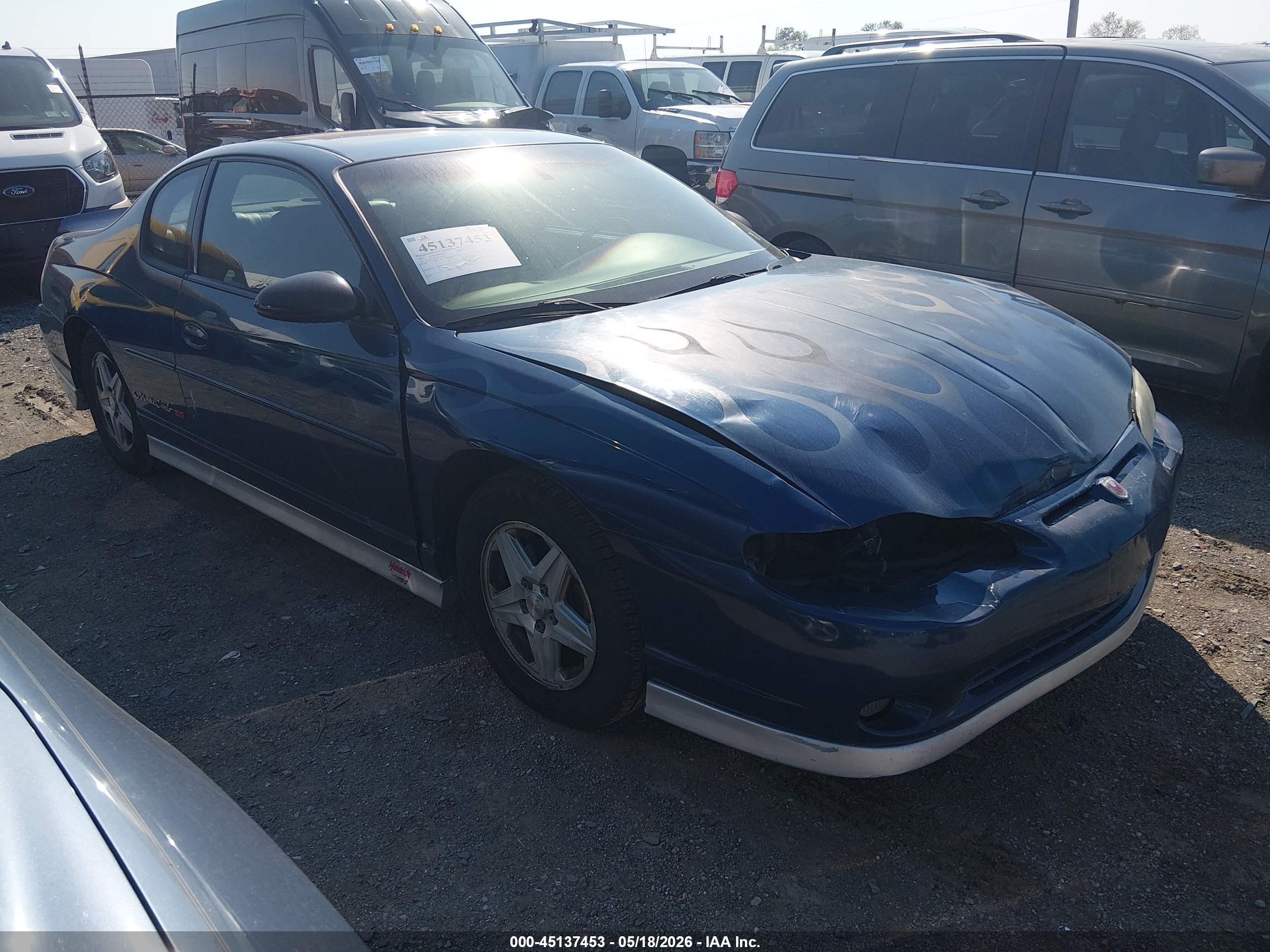2003 Chevrolet Monte Carlo SS, VIN 2G1WX12K239357595 — Front end