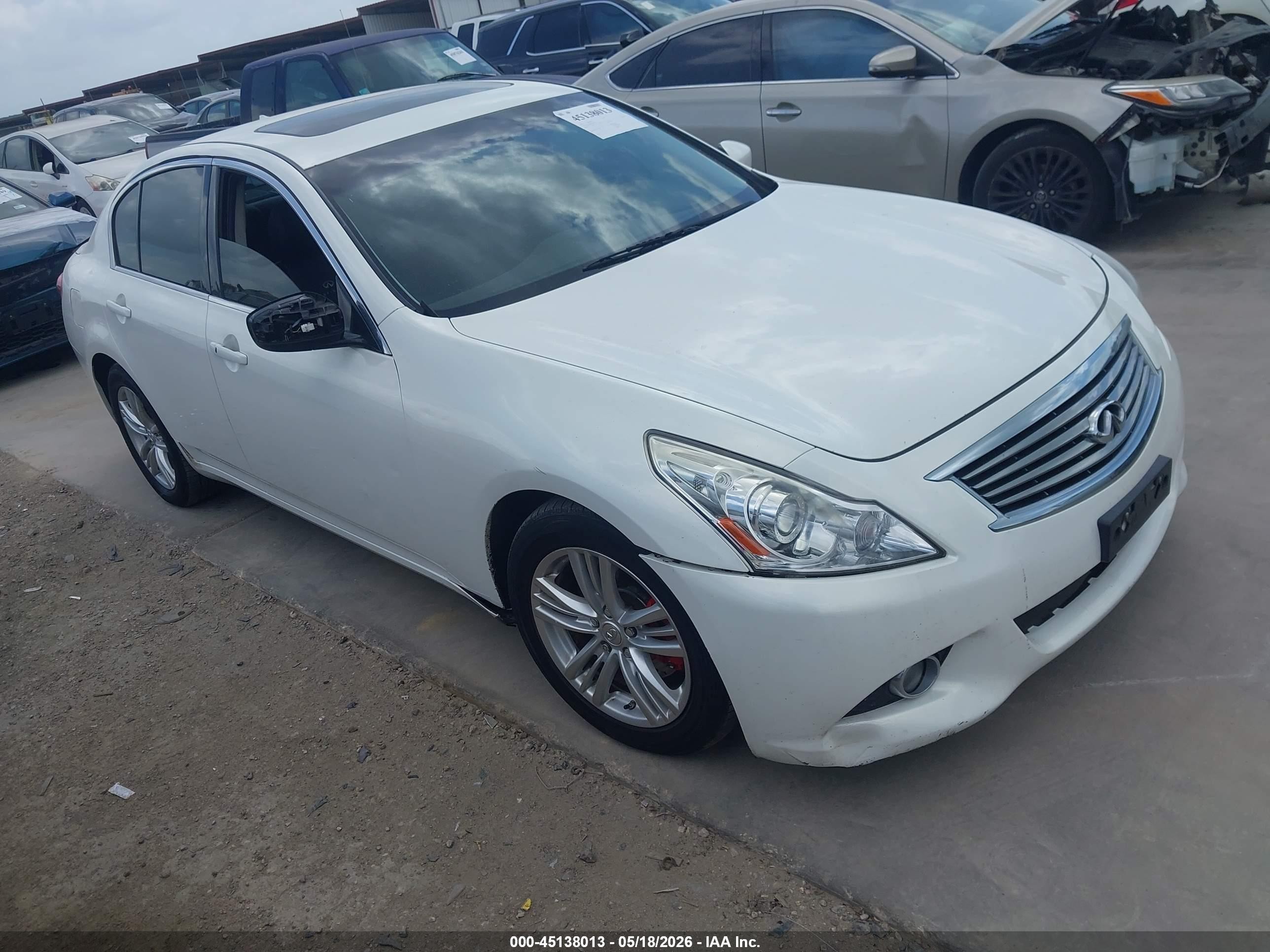 2013 Infiniti G37 x, VIN JN1CV6AR9DM358410 — Side
