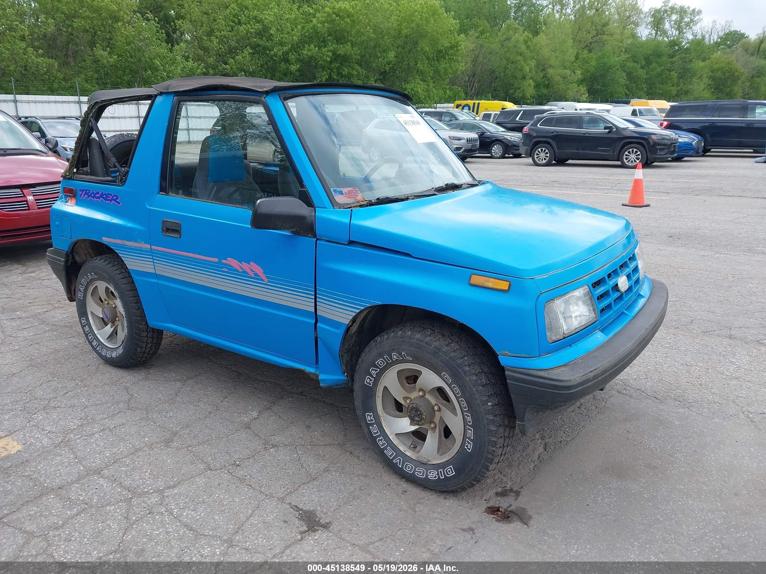 1992 Geo Tracker, VIN 2CNBJ18U3N6917057 — Обычный износ