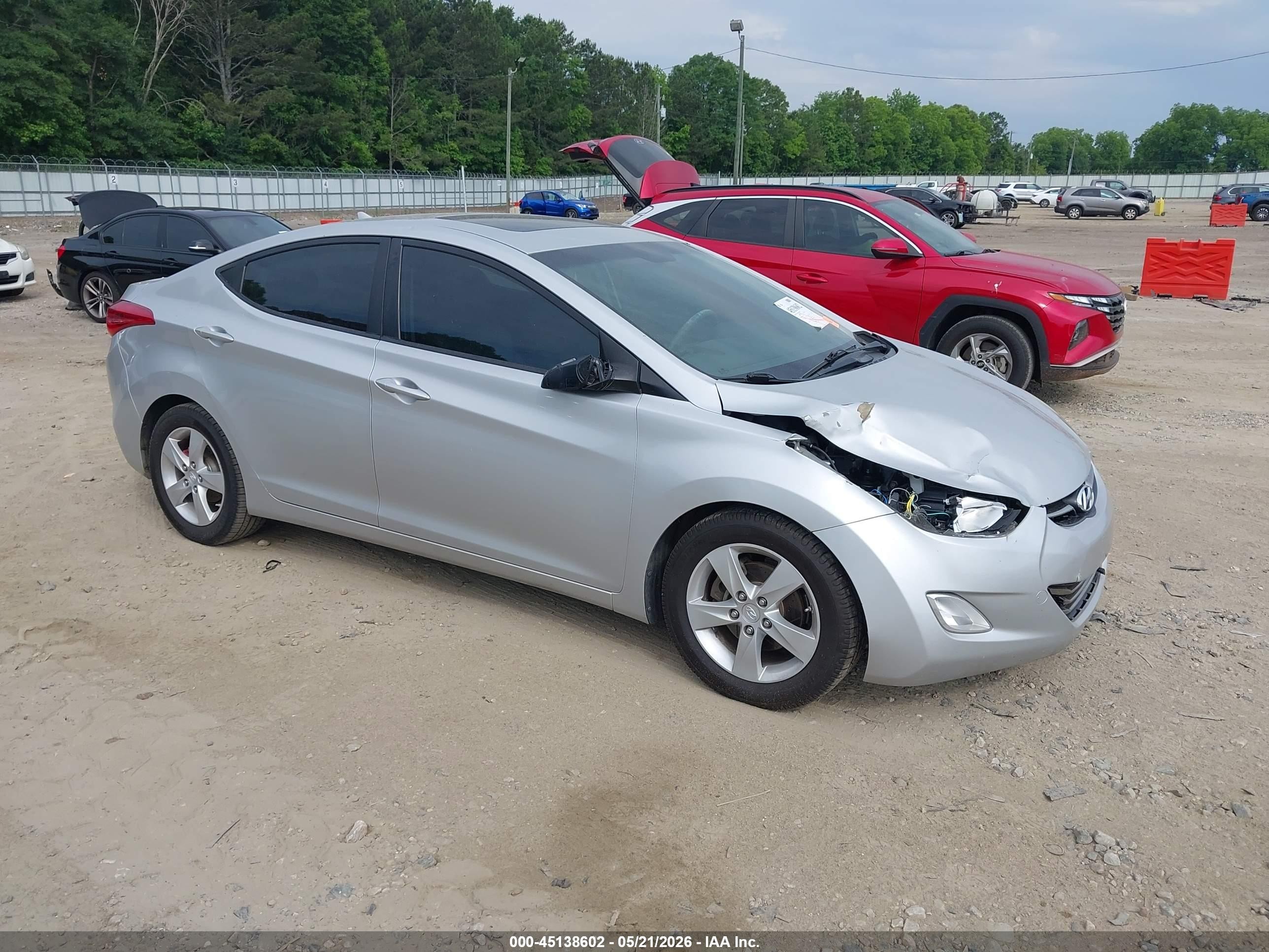 2012 Hyundai Elantra GLS, VIN KMHDH4AE4CU305327 — Front end
