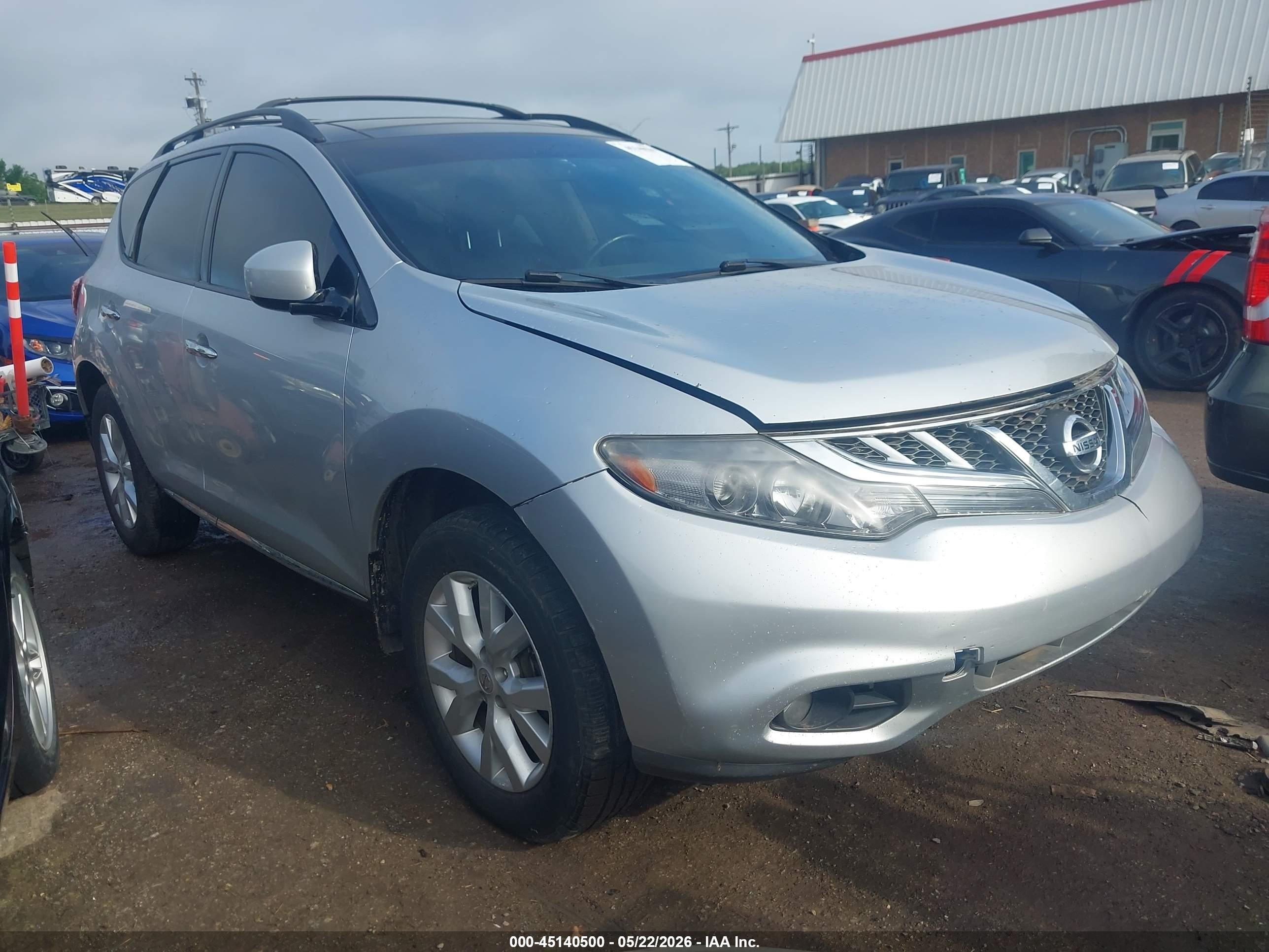 2012 Nissan Murano SV, VIN JN8AZ1MU6CW109128 — Normal wear