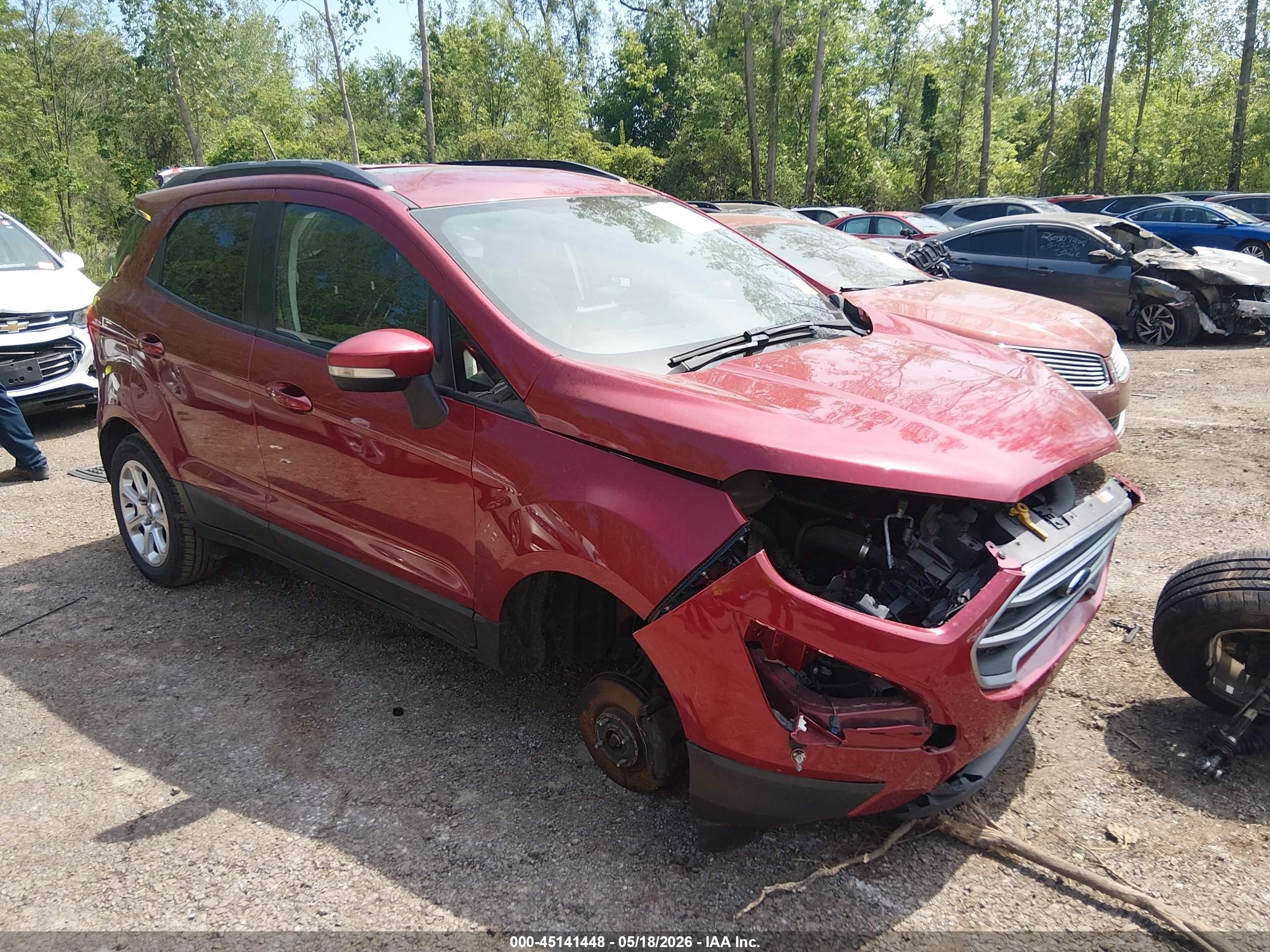 2018 Ford EcoSport SE, VIN MAJ3P1TE5JC165506 — Front end