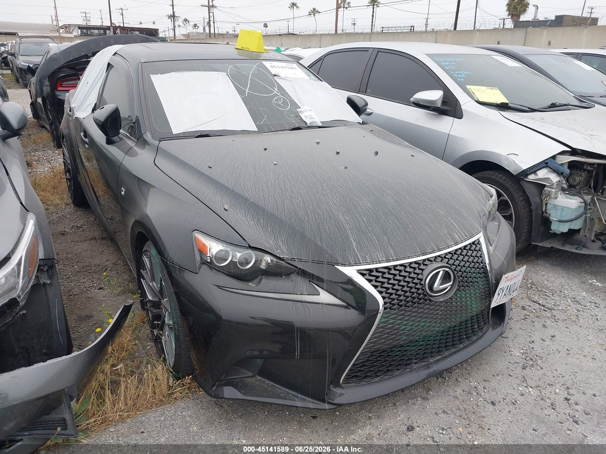 2015 Lexus IS 350, VIN JTHCE1D22F5006733 — Vandalism