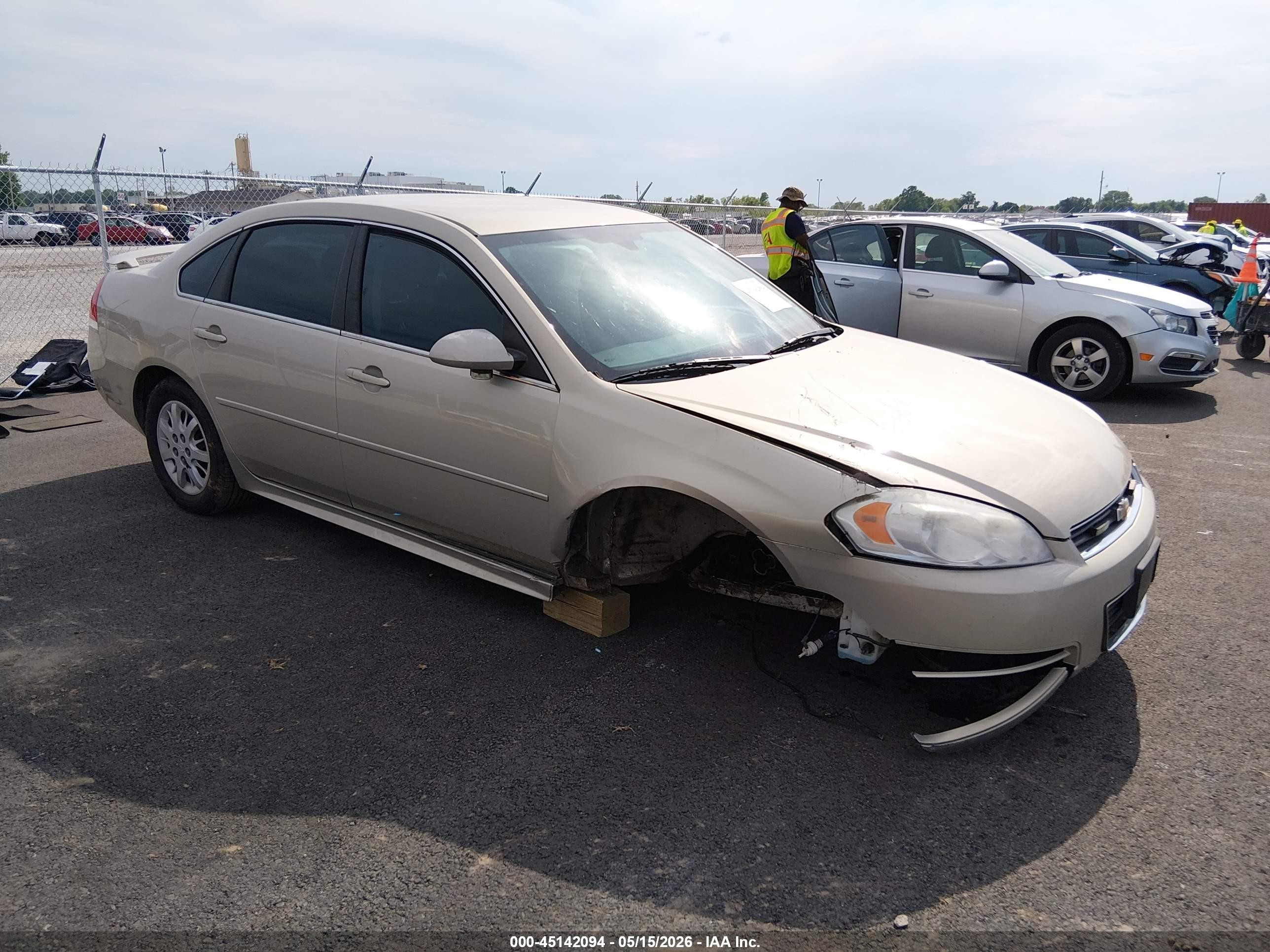 2011 Chevrolet Impala Police Police, VIN 2G1WD5EM6B1306434 — Front end
