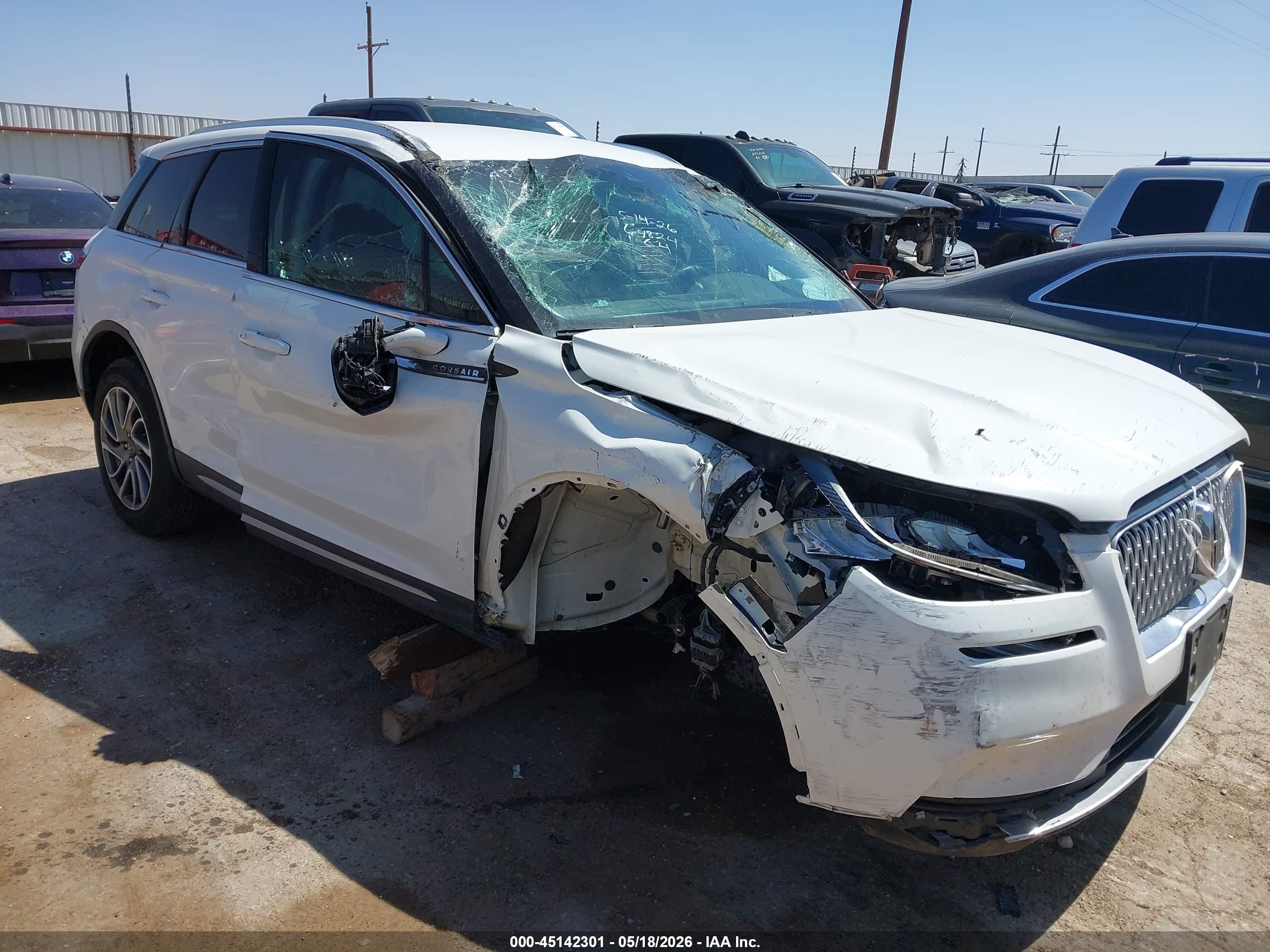 2022 Lincoln Corsair Standard, VIN 5LMCJ1C90NUL05307 — Rollover